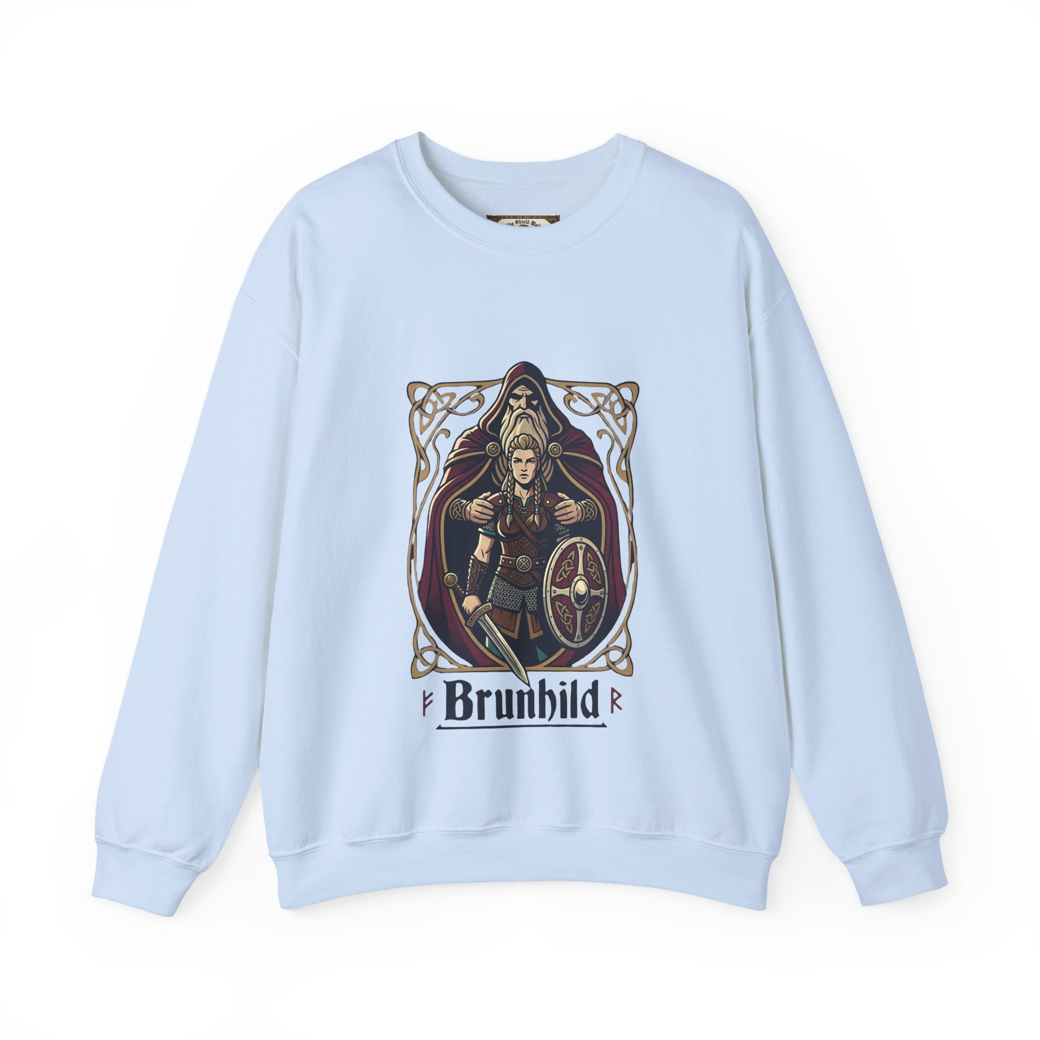 Brunhild Shield Maiden Sweatshirt | Unisex Adult Norse Mythology Top