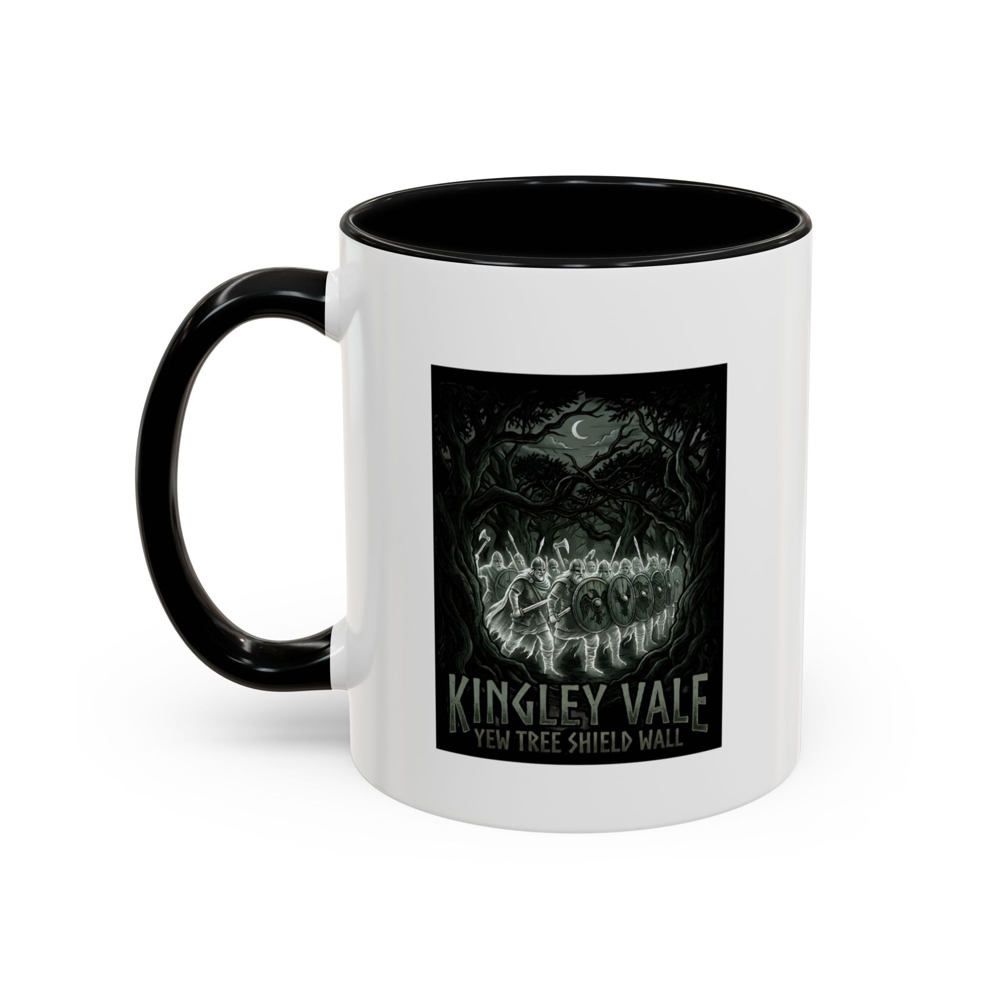 Kingley Vale Accent Coffee Mug — Viking Ghost Forest Art — 11oz