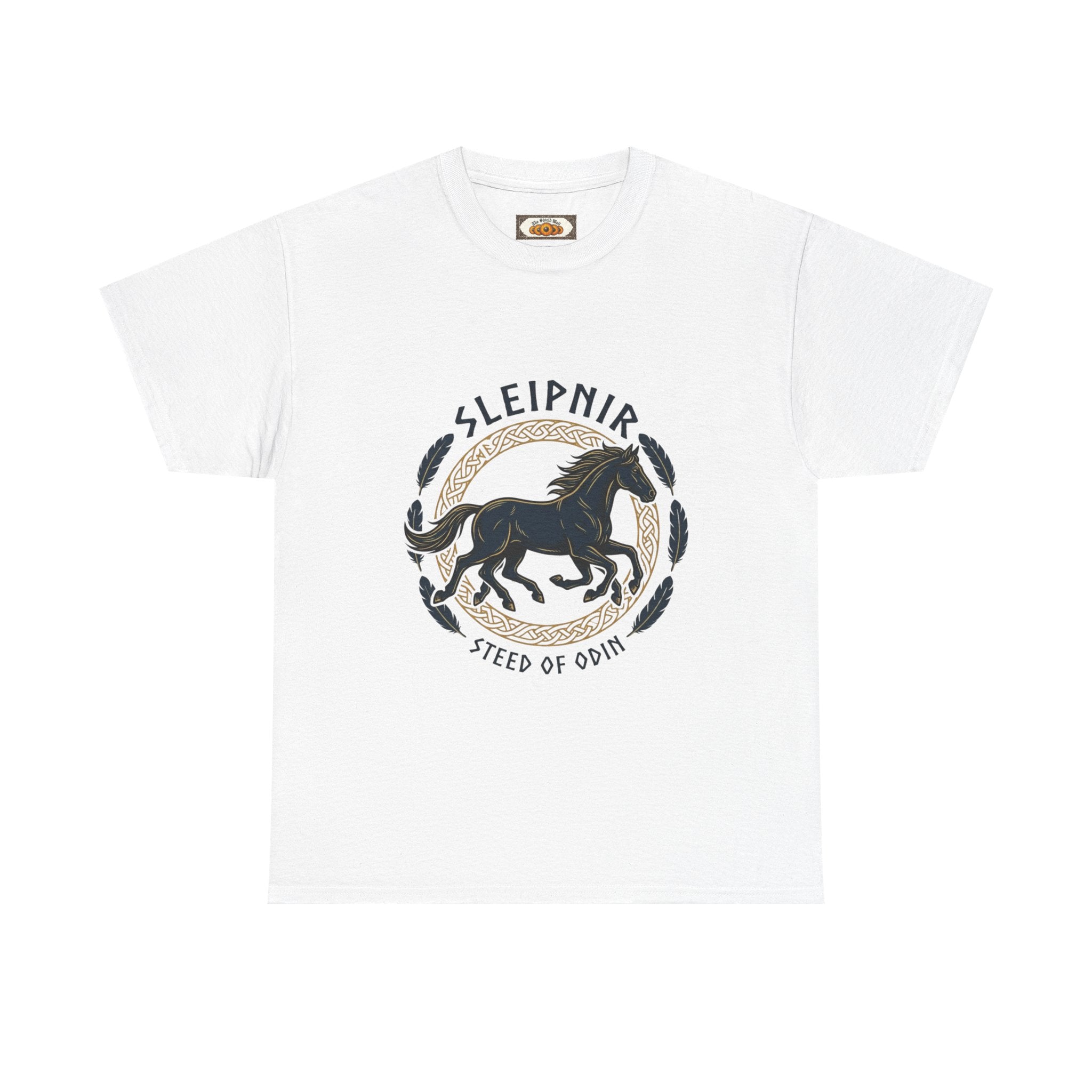 Sleipnir T-Shirt | Unisex Viking Norse Mythology Tee | Wild Hunt Odin's Eight-Legged Horse