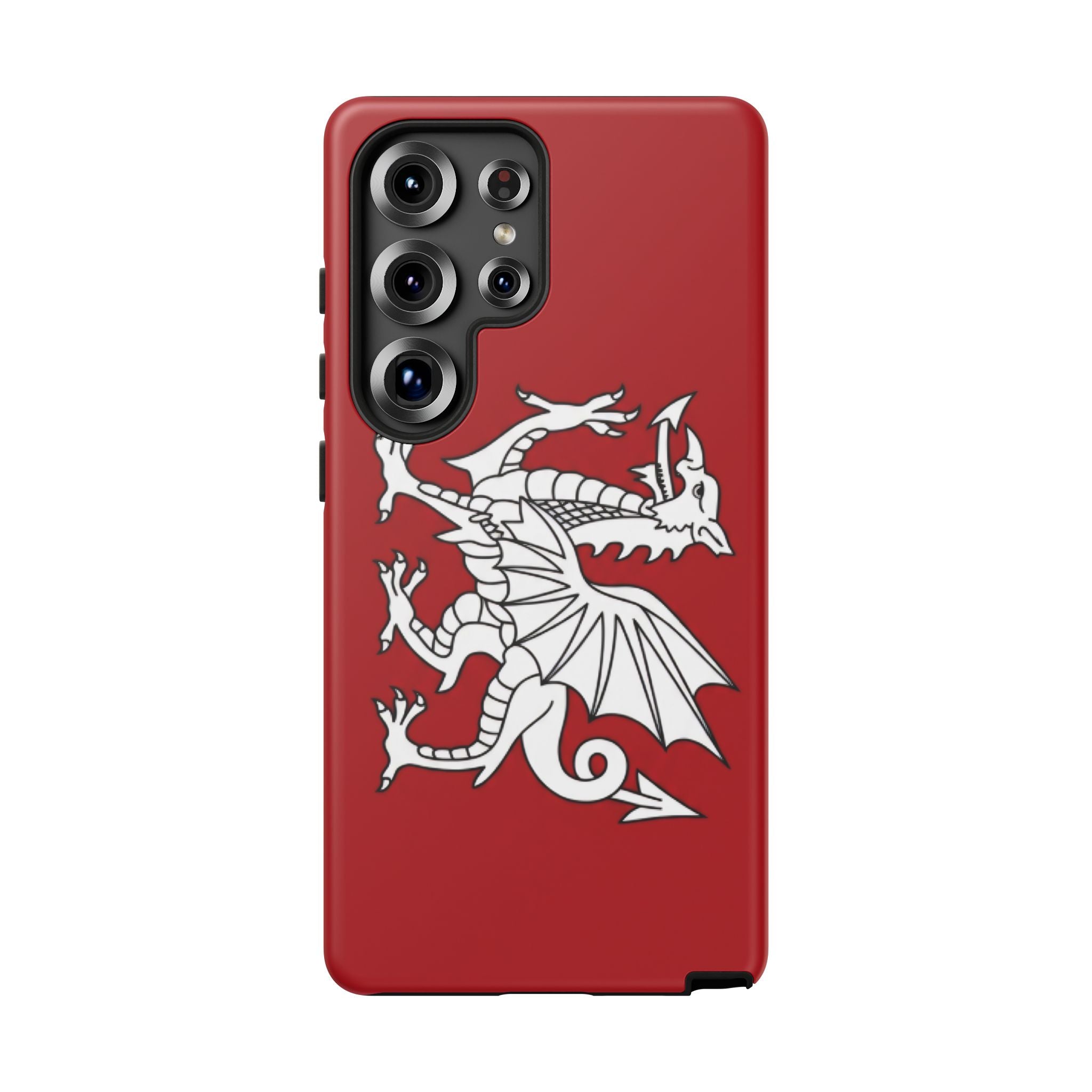 White Wessex Dragon Phone Case — Anglo-Saxon Emblem Phone Cover