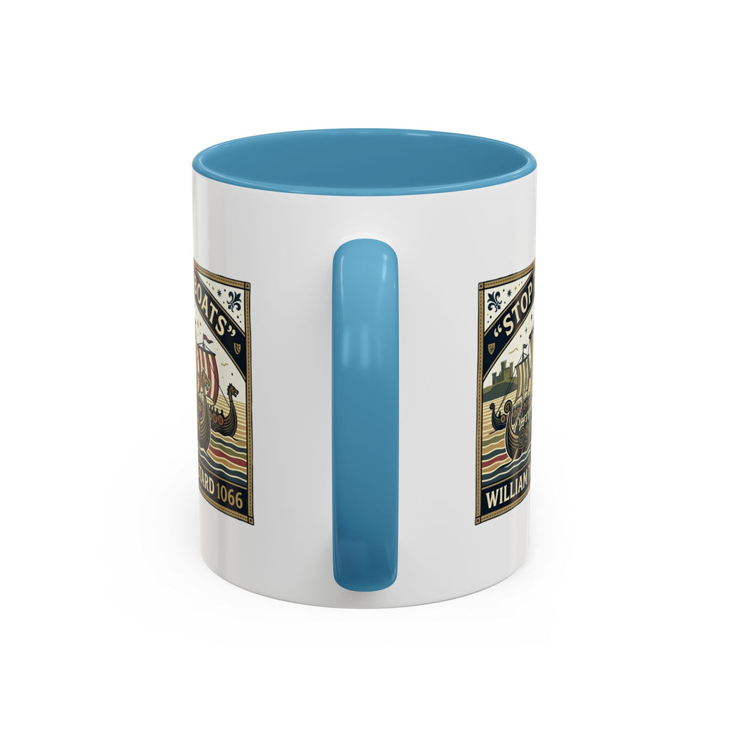 "Stop the Boats" Norman Protest Accent Coffee Mug — William the Bastard 1066 — 11oz