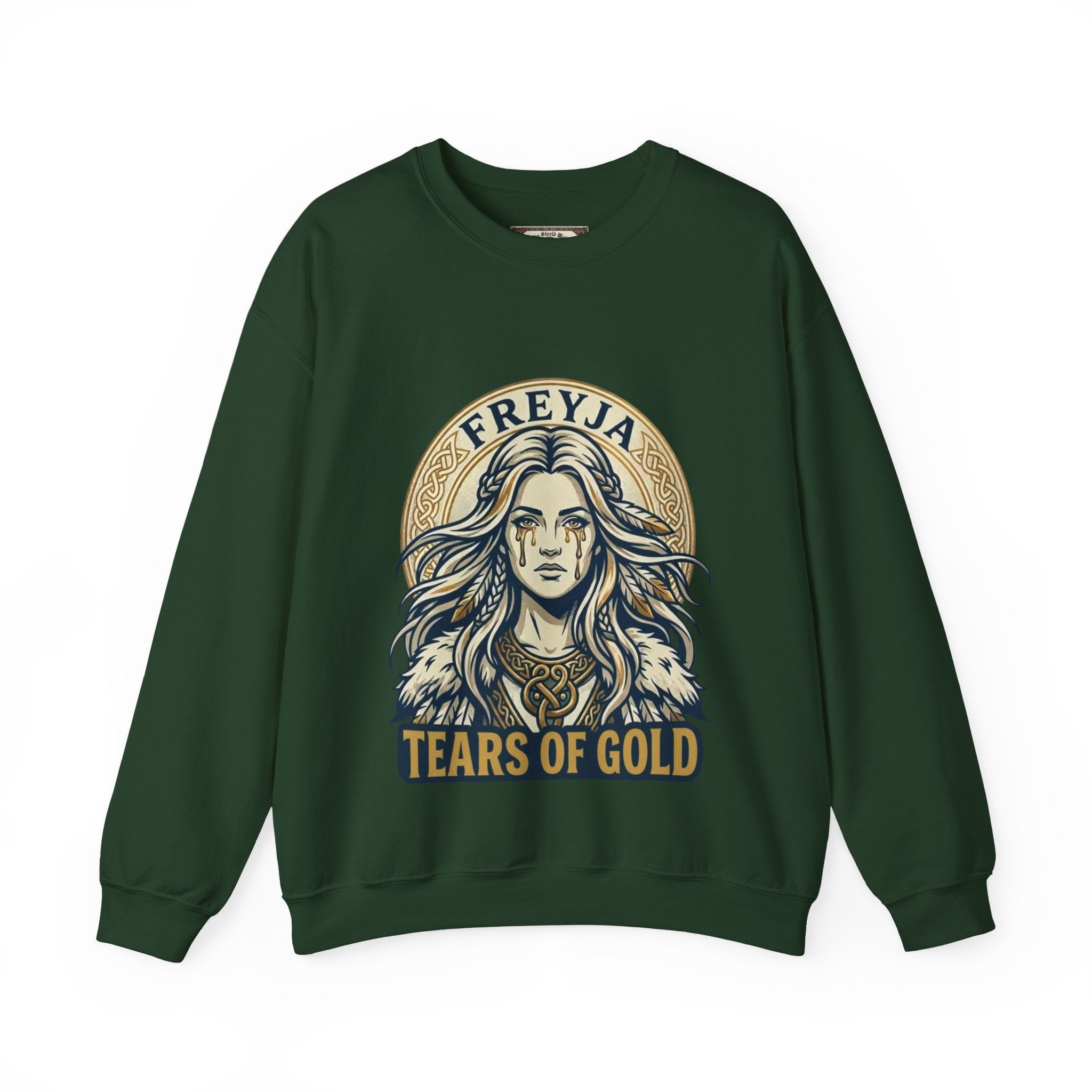 Freyja Tears of Gold Unisex Norse Goddess Sweatshirt – Adult Viking Mythology Top