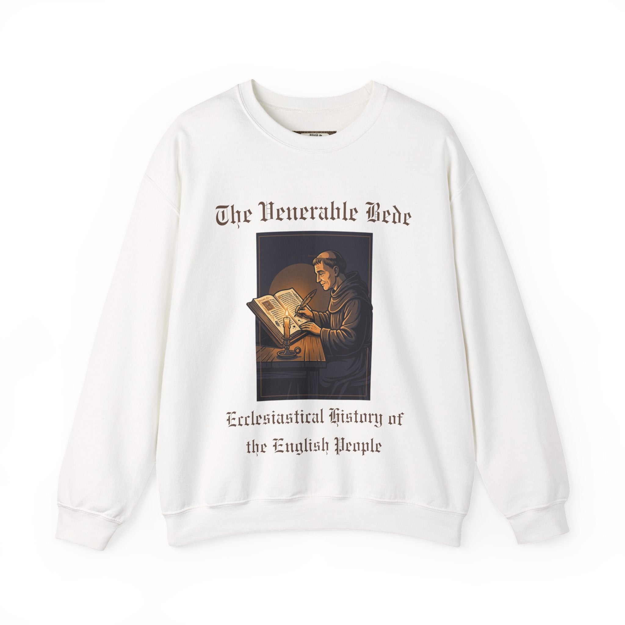 The Venerable Bede Sweatshirt | Unisex Anglo-Saxon Scholar History Crewneck for Adults