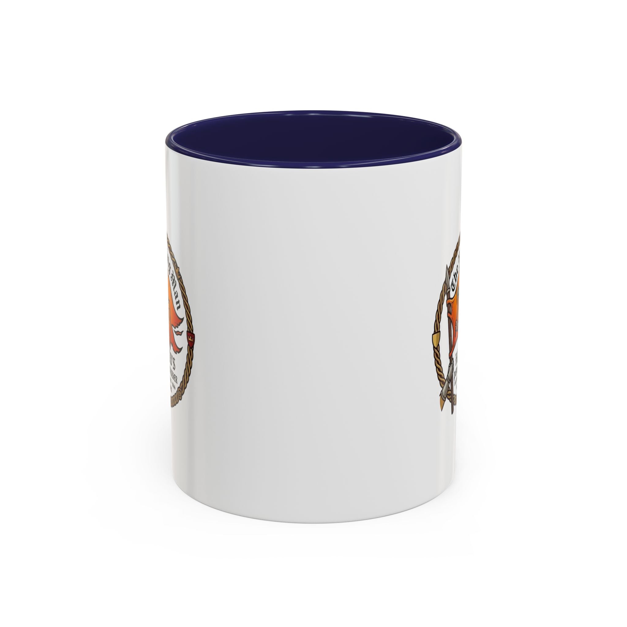 King Harold The Fighting Man Axe Banner Accent Coffee Mug — 11/15oz Last Anglo Saxon King