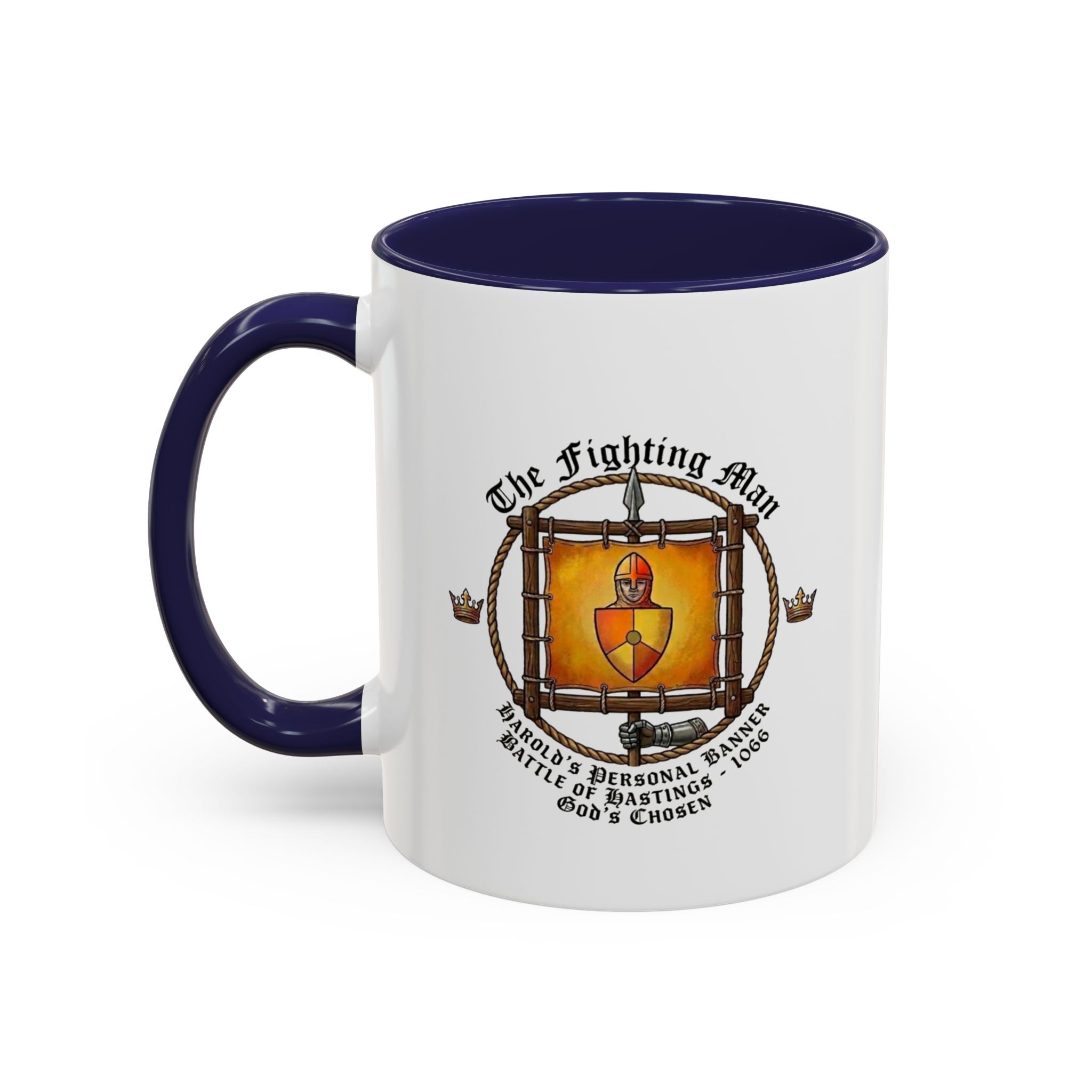 King Harold 'God's Chosen' Fighting Man Banner Coffee Mug | 1066 Battle of Hastings – 11oz