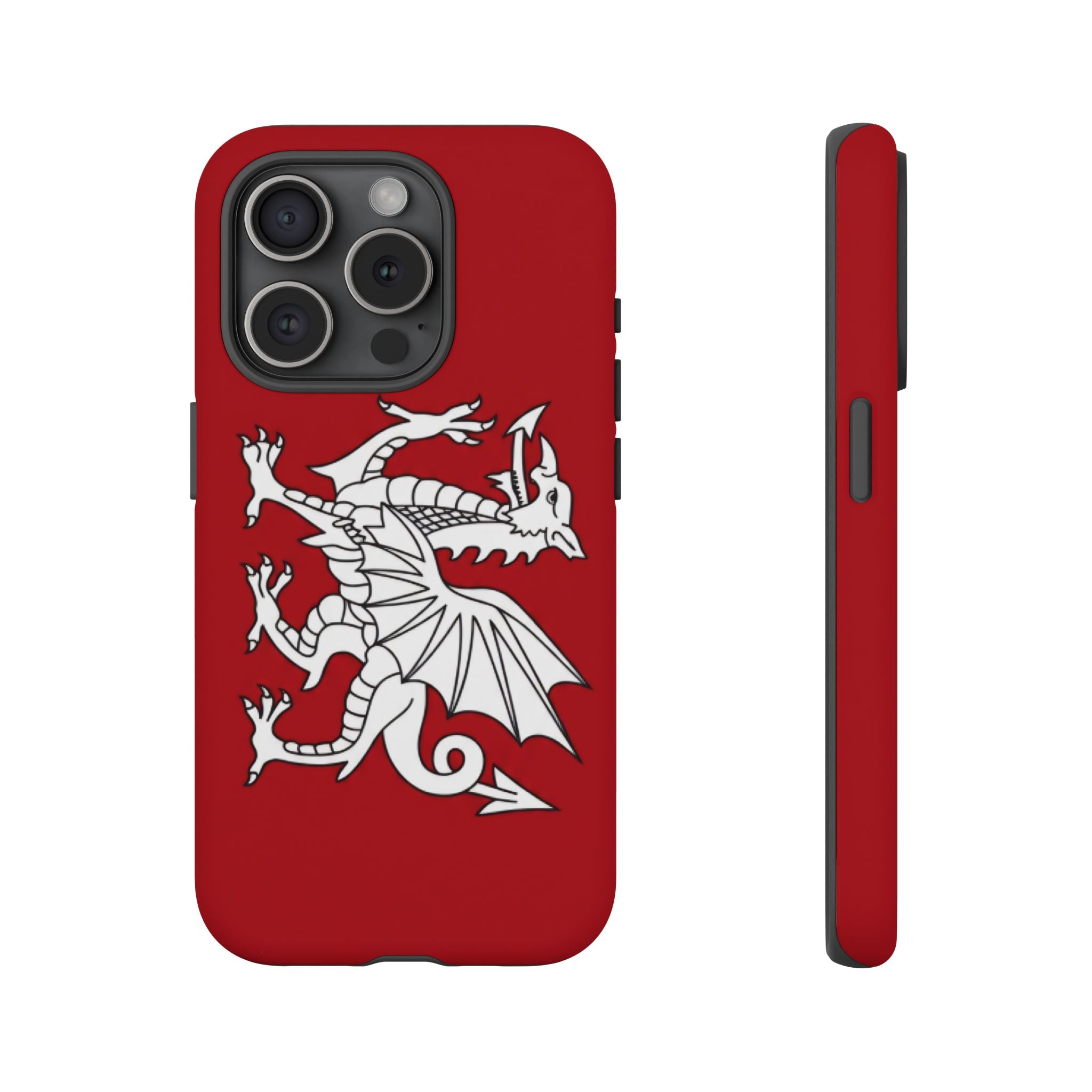 White Wessex Dragon Phone Case — Anglo-Saxon Emblem Phone Cover