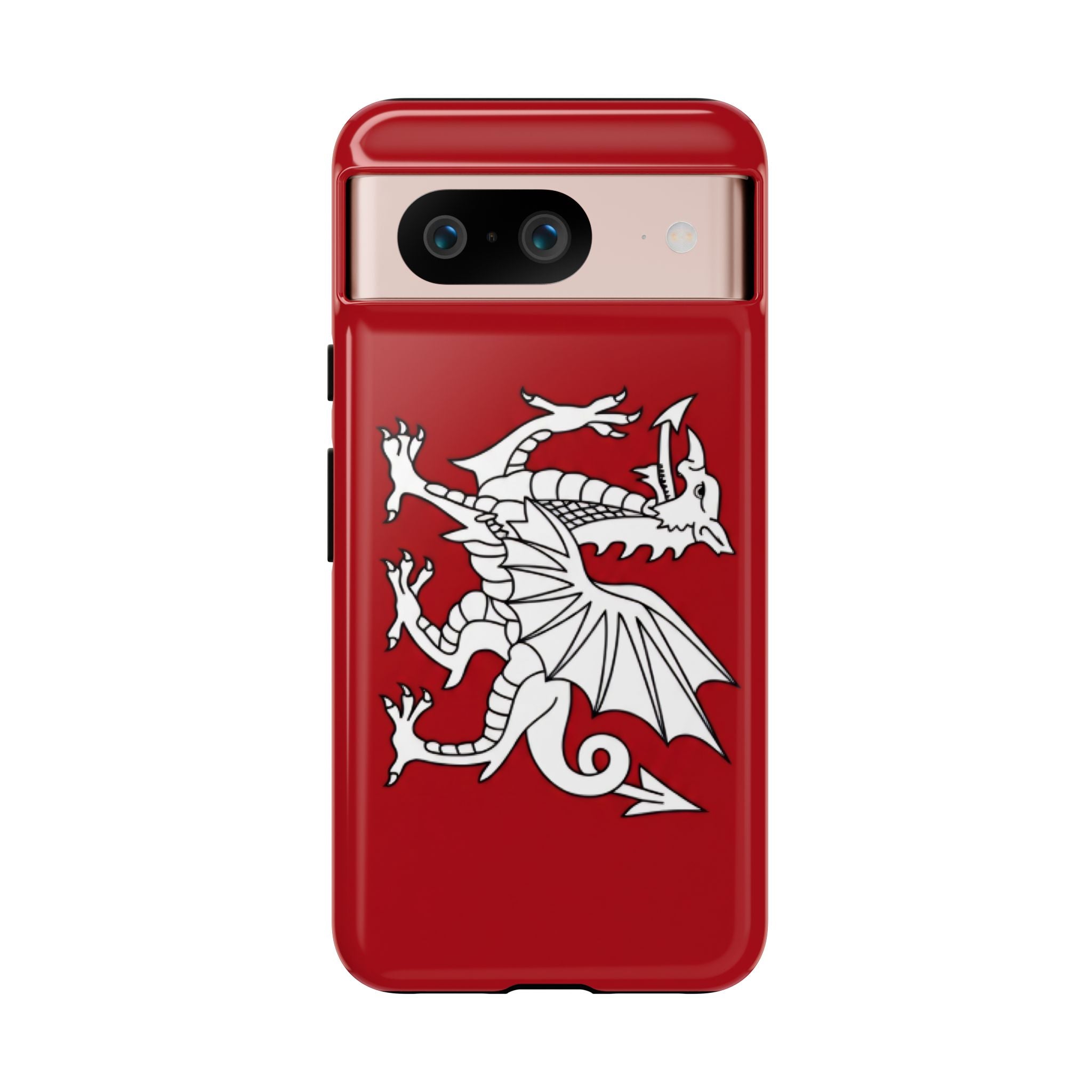 White Wessex Dragon Phone Case — Anglo-Saxon Emblem Phone Cover