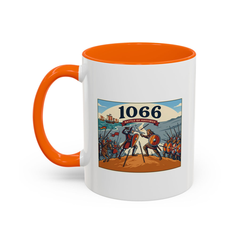 1066 Battle Coffee Mug — Medieval Norman Conquest Design — End of an Era — 11oz