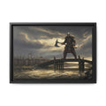 The Lone Axeman of Stamford Bridge — Framed 1066 Viking Canvas Print | Heritage Clothing