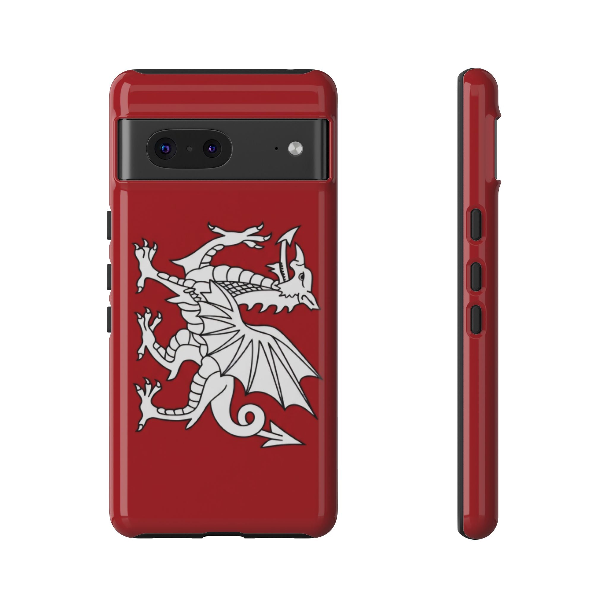 White Wessex Dragon Phone Case — Anglo-Saxon Emblem Phone Cover