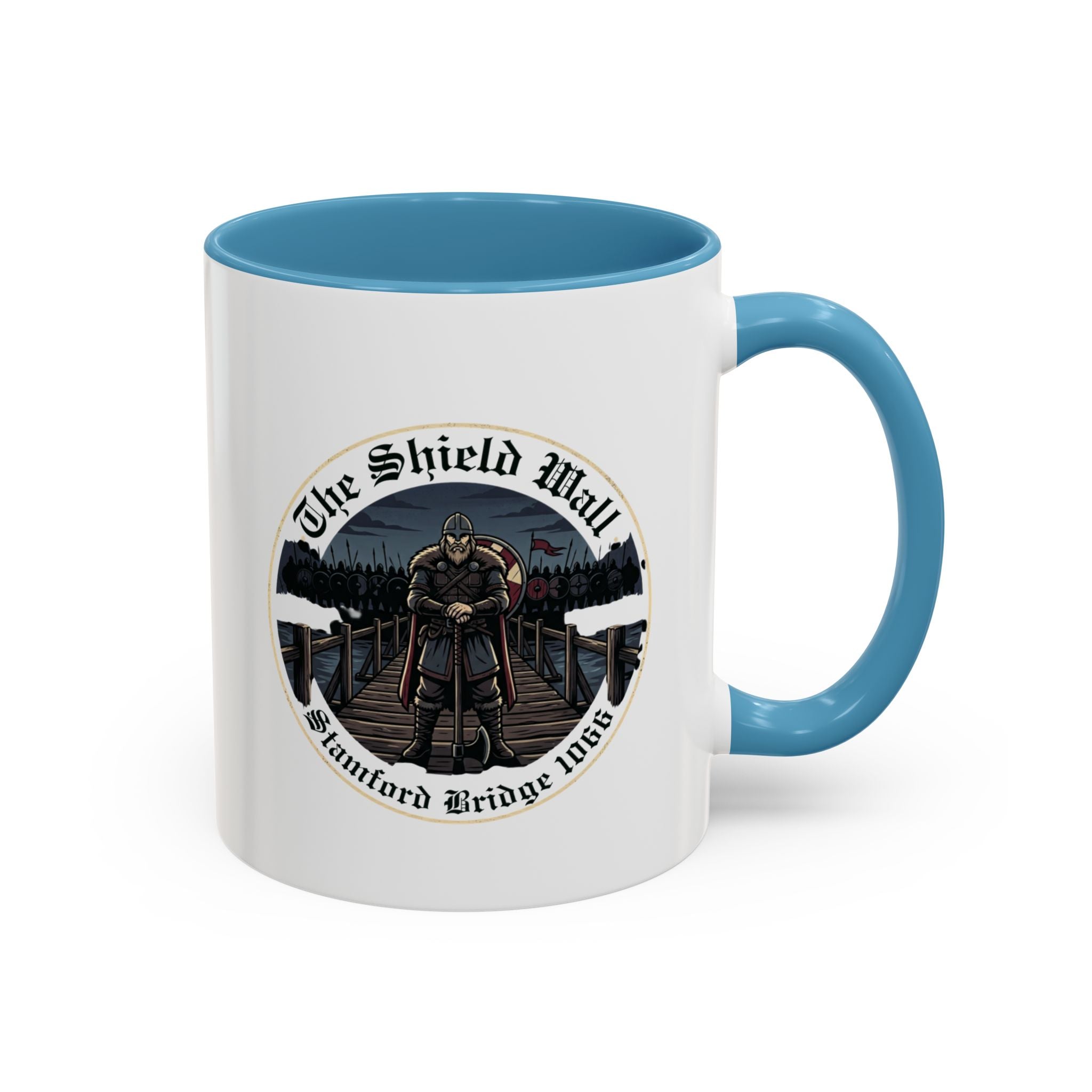 Stamford Bridge 1066 Accent Mug — The Lone Axeman of the Shield Wall