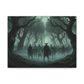 Viking Ghosts of Kingley Vale — Matte Stretched Canvas Wall Art — Viking Army in Mist