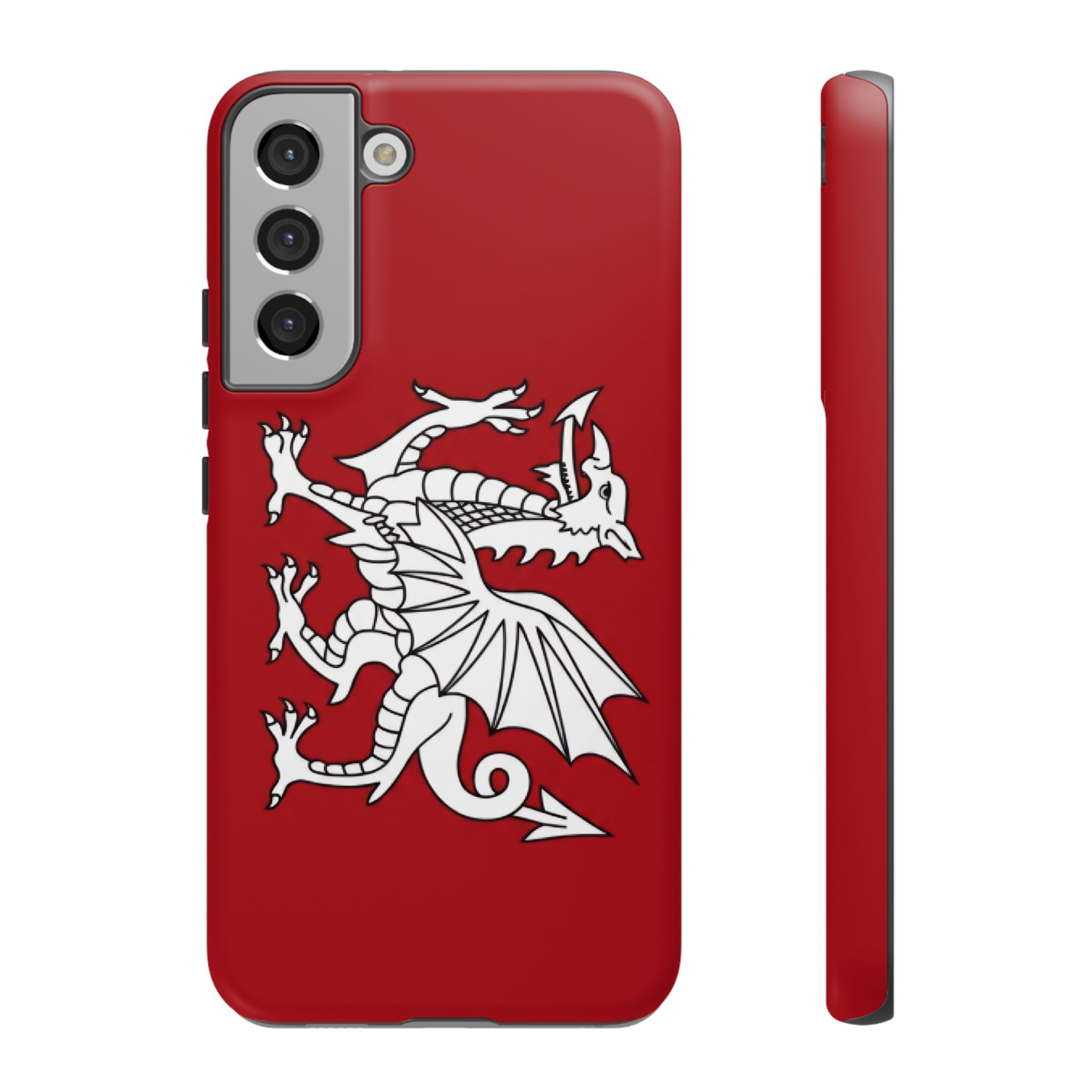 White Wessex Dragon Phone Case — Anglo-Saxon Emblem Phone Cover