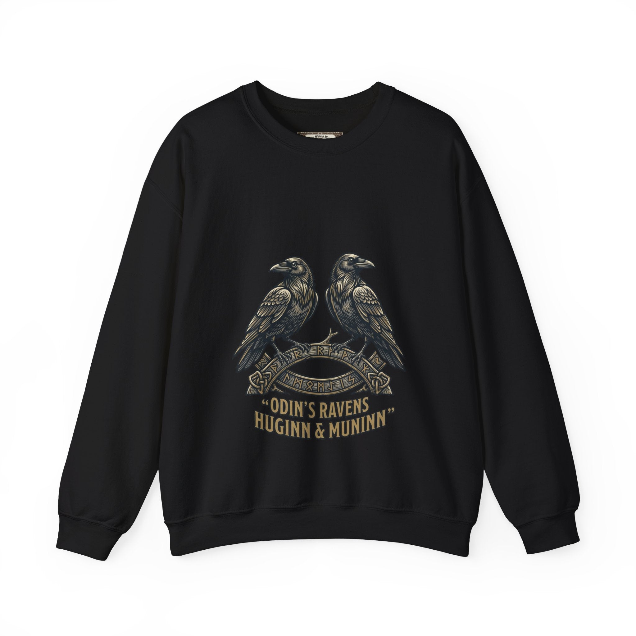 Odin's Ravens Huginn & Muninn Unisex Crewneck Sweatshirt — Norse Mythology Gift