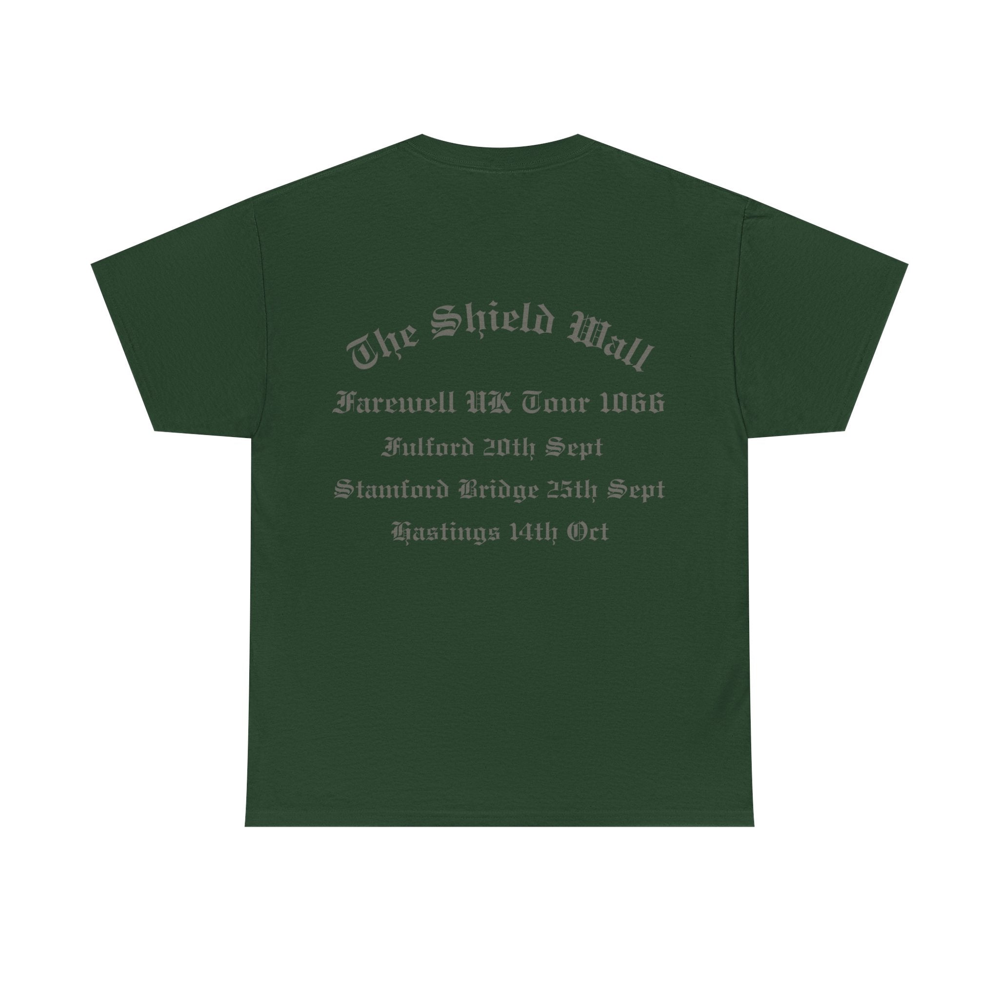 1066 Shield Wall Farewell Tour T-Shirt — Battle of Hastings, Stamford Bridge & Fulford