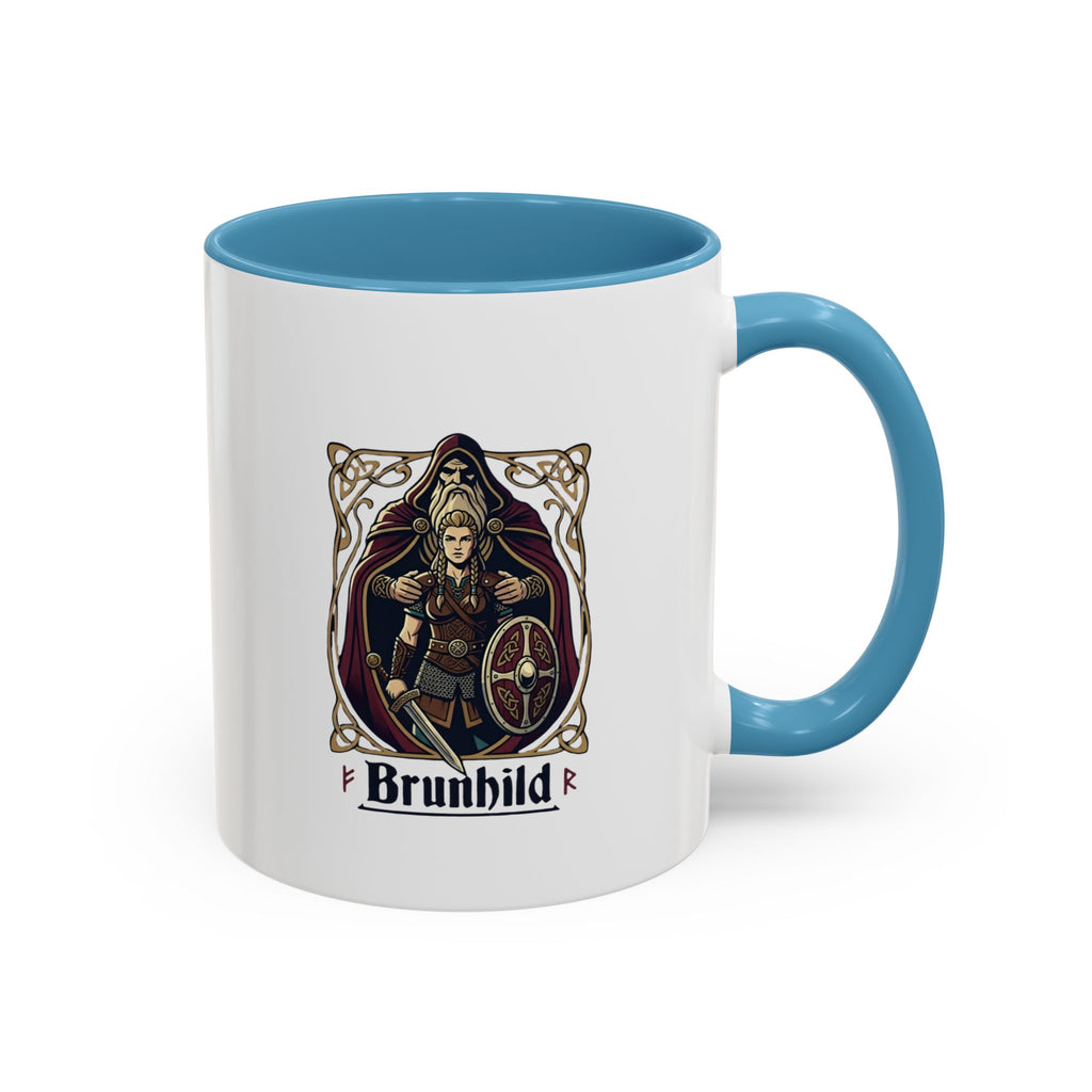Brunhild Viking Shieldmaiden Coffee Mug | Norse Warrior Accent Mug – 11oz
