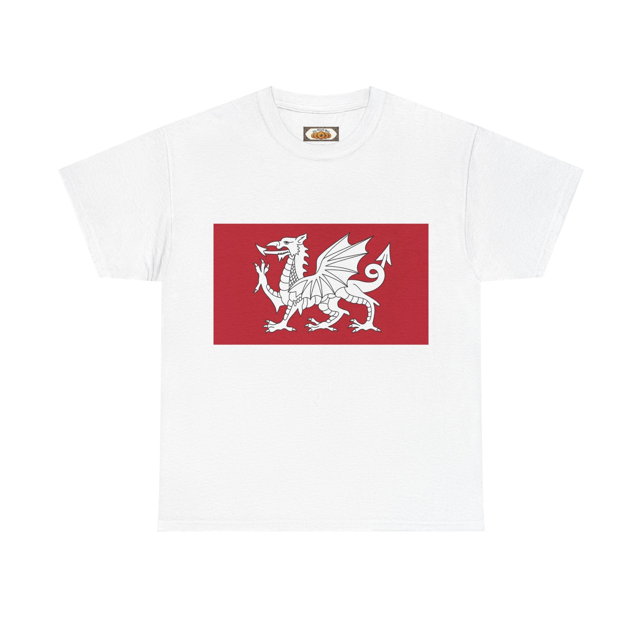 White Dragon of Wessex Unisex T-Shirt — Anglo-Saxon Emblem Tee | Heritage Clothing