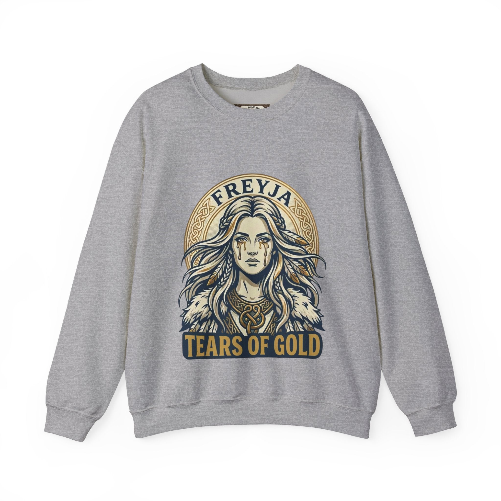 Freyja Tears of Gold Unisex Norse Goddess Sweatshirt – Adult Viking Mythology Top
