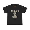 Donar's Club T-Shirt — Thunor's hammer Anglo-Saxon heritage graphic tee in black by The Shield Wall