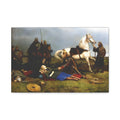 Hervor's Death — Viking Shield Maiden Unframed Canvas Print | Peter Nicolai Arbo