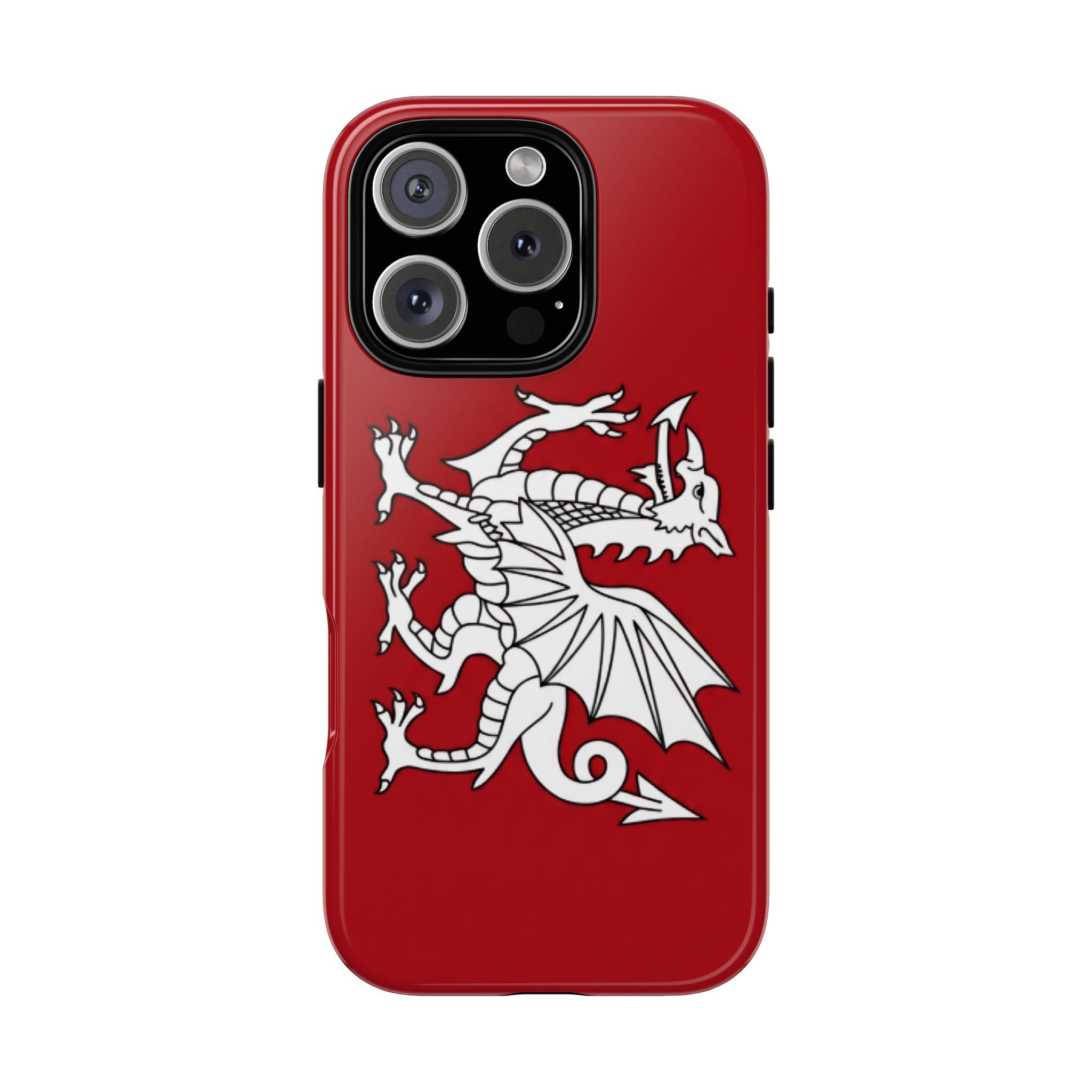 White Wessex Dragon Phone Case — Anglo-Saxon Emblem Phone Cover