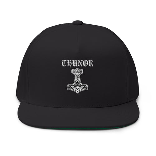 Donar's Club Flat Bill Cap — Thunor's Hammer Anglo-Saxon Heritage | Heritage Clothing