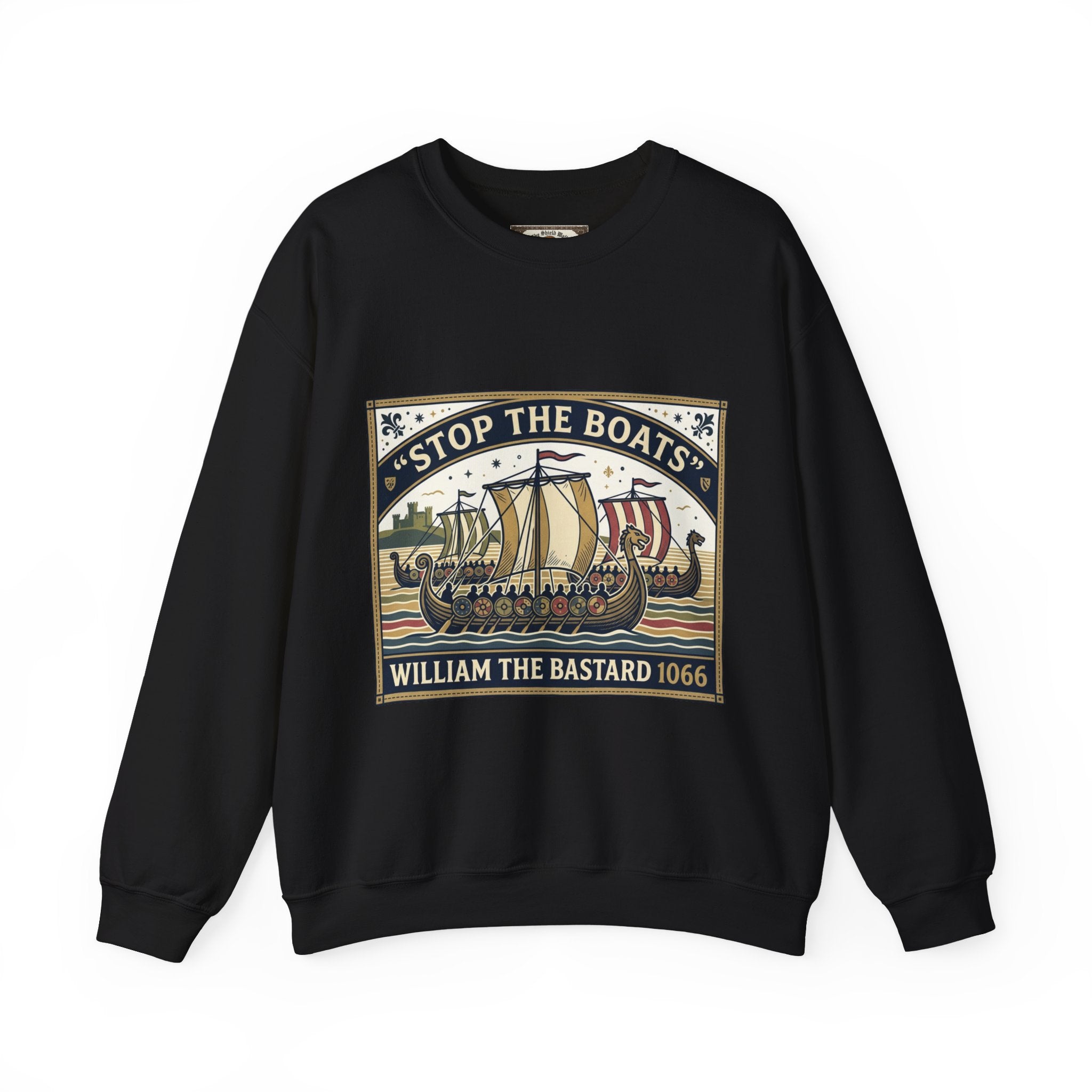 Stop the Boats — The Norman Conquest 1066 Crewneck Sweatshirt