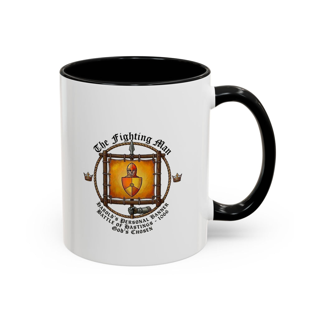 King Harold 'God's Chosen' The Fighting Man Banner Coffee Mug — 1066 Battle of Hastings Tribute