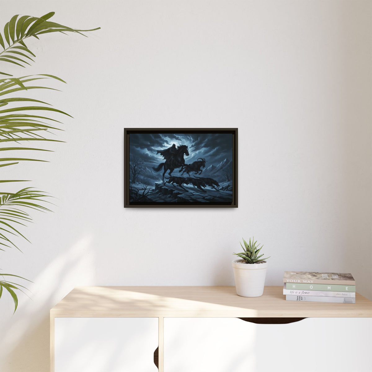 The Wild Hunt — Riders of the Storm Sky | Framed Canvas Print | Heritage Wall Art
