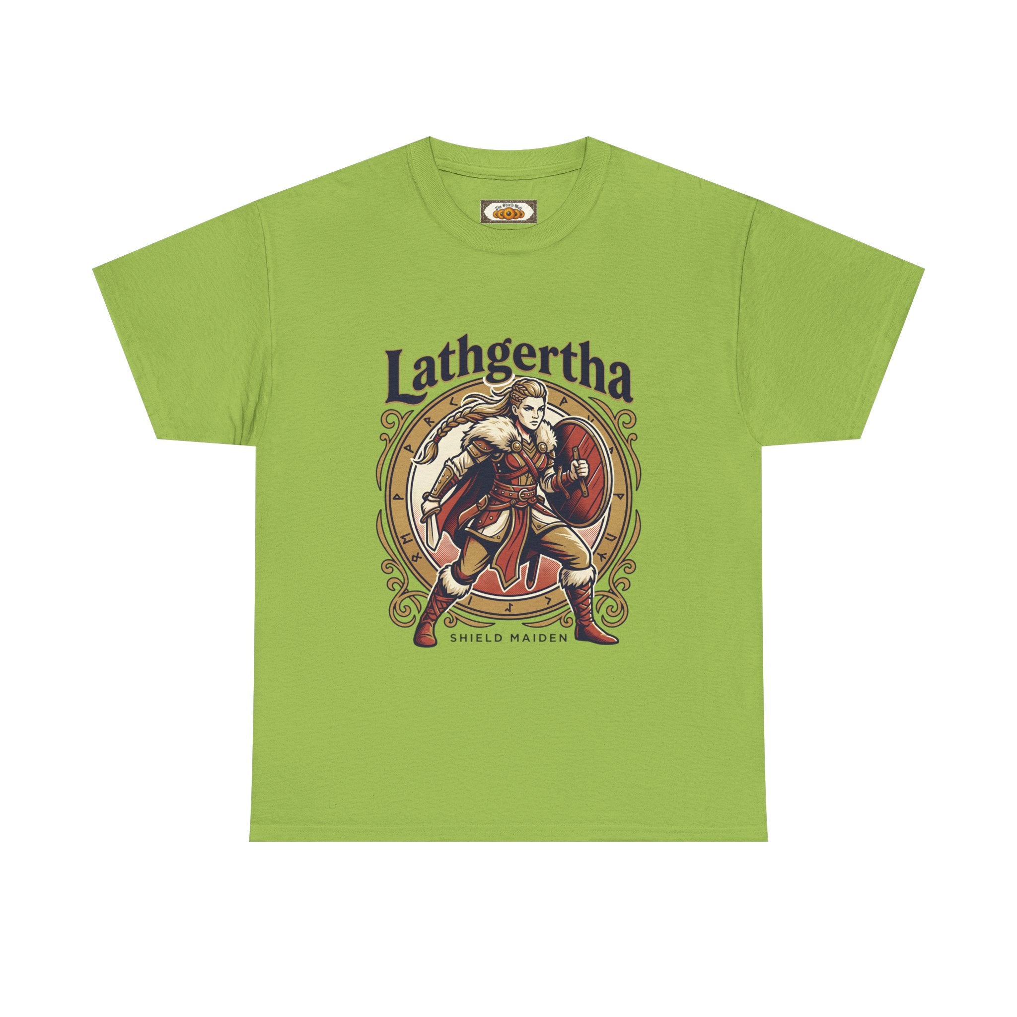 Shield Maiden T-Shirt | Lathgertha Viking Art | Unisex Adult Tee