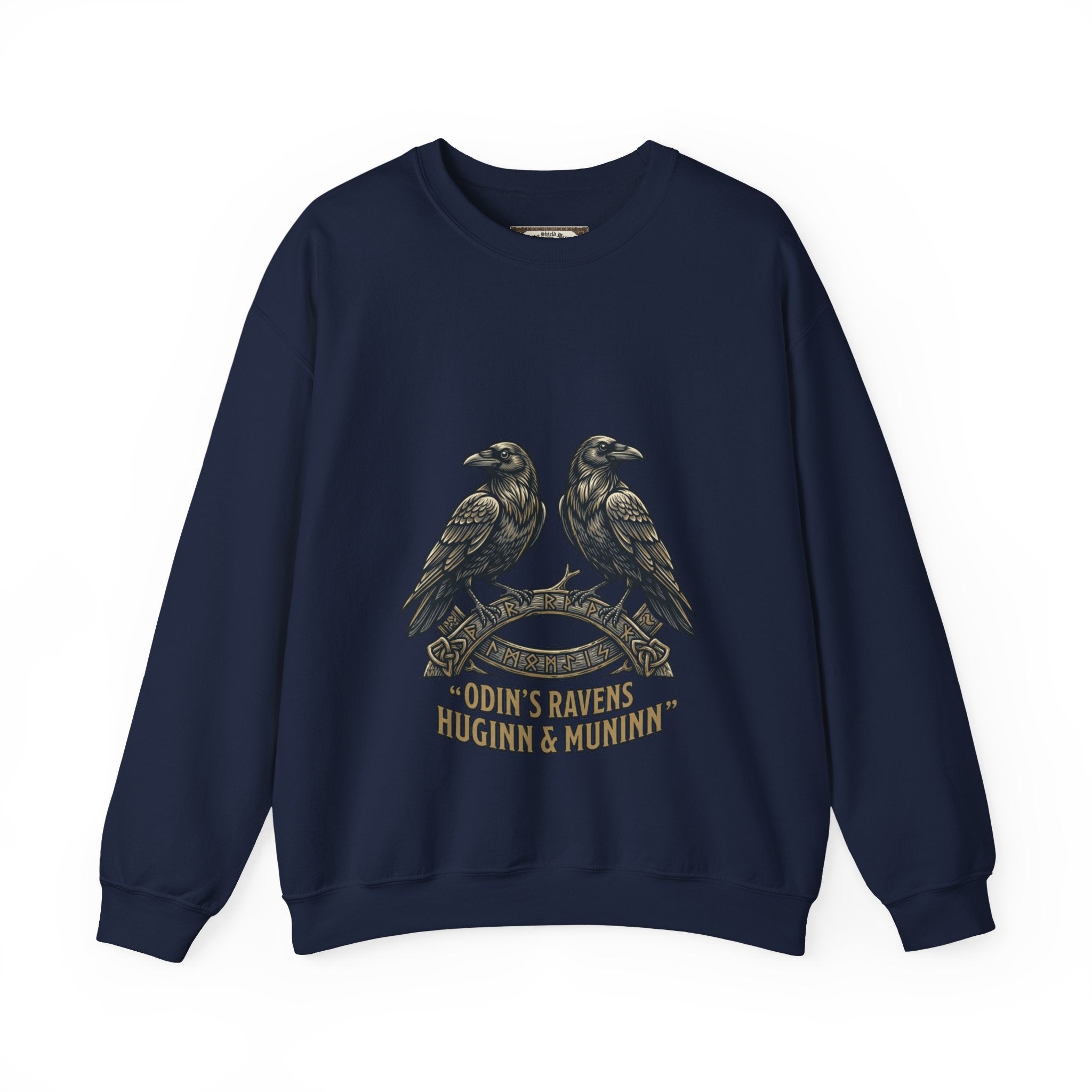 Odin's Ravens Huginn & Muninn Unisex Crewneck Sweatshirt — Norse Mythology Gift