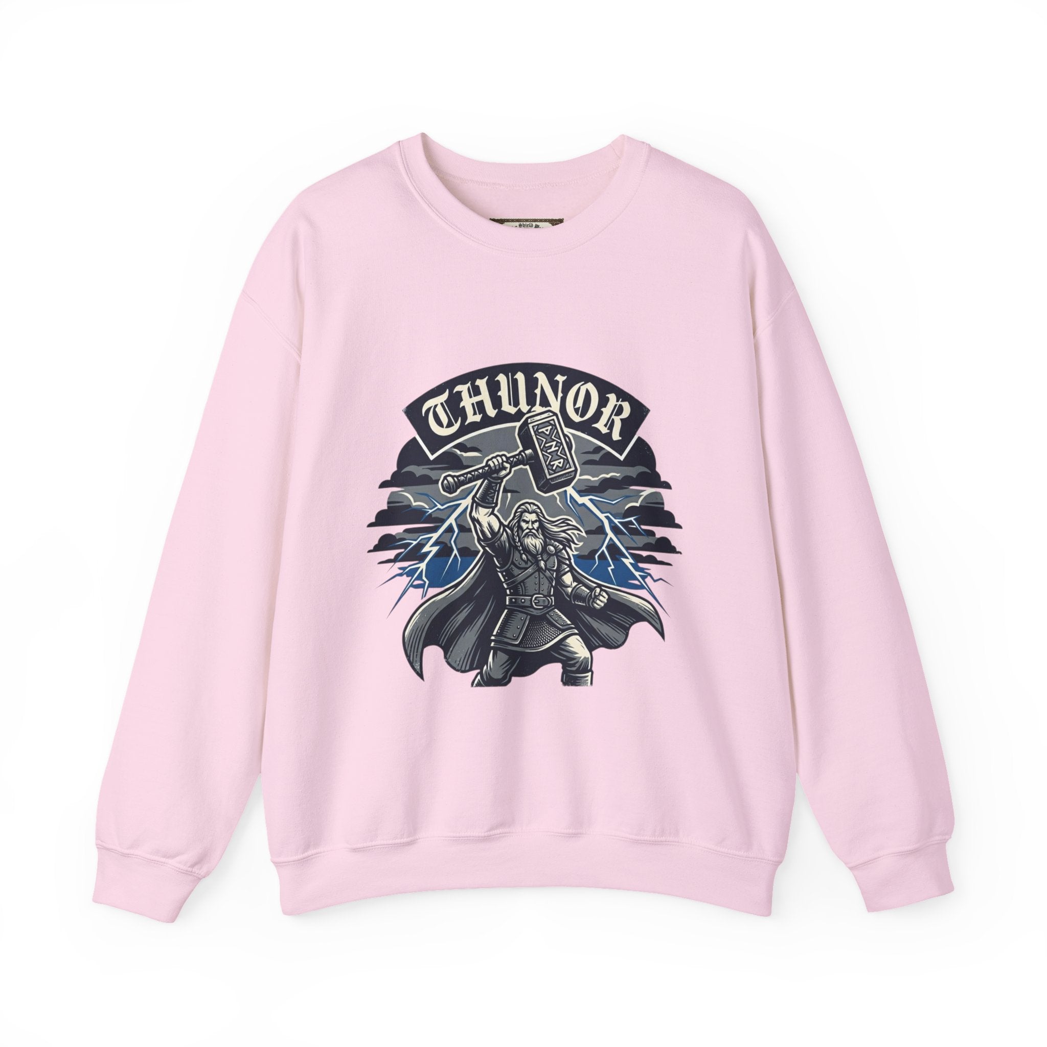 Thunor 'The Thunderer' Sweatshirt — Anglo-Saxon God of Thunder Design