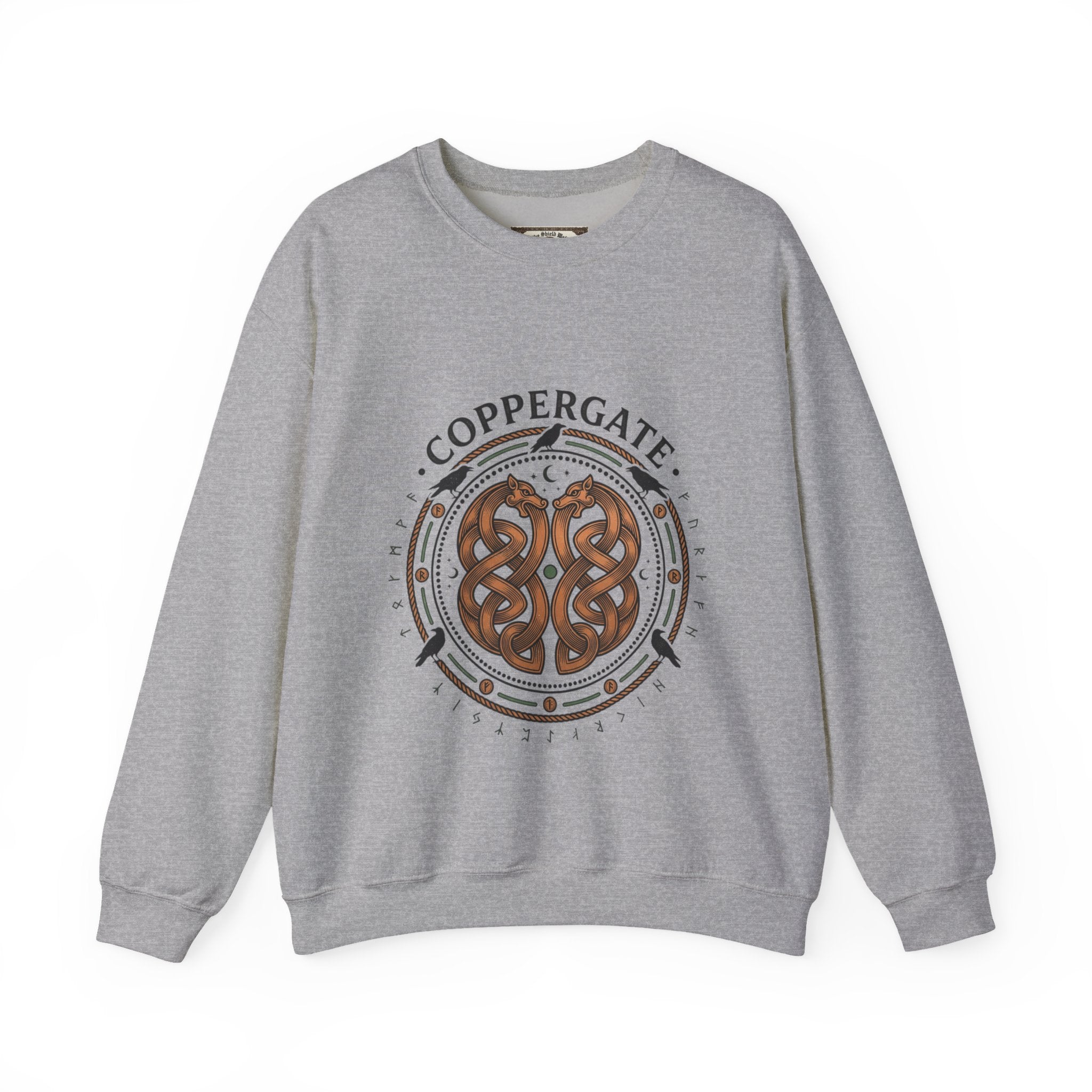 Coppergate Knotwork Sweatshirt | Unisex Anglo-Saxon Heritage Crewneck