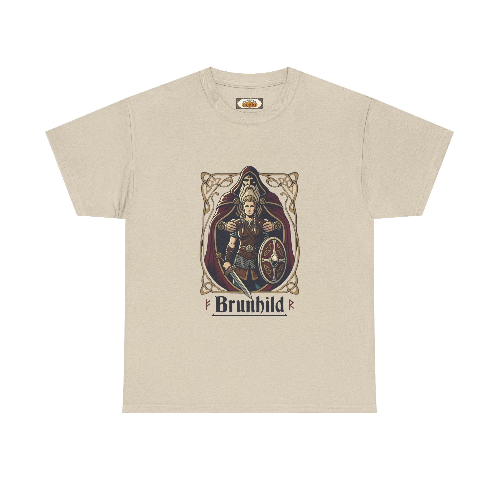 Brunhild Shield Maiden T-Shirt | Unisex Adults | Viking Warrior & Norse Mythology | The Shield Wall