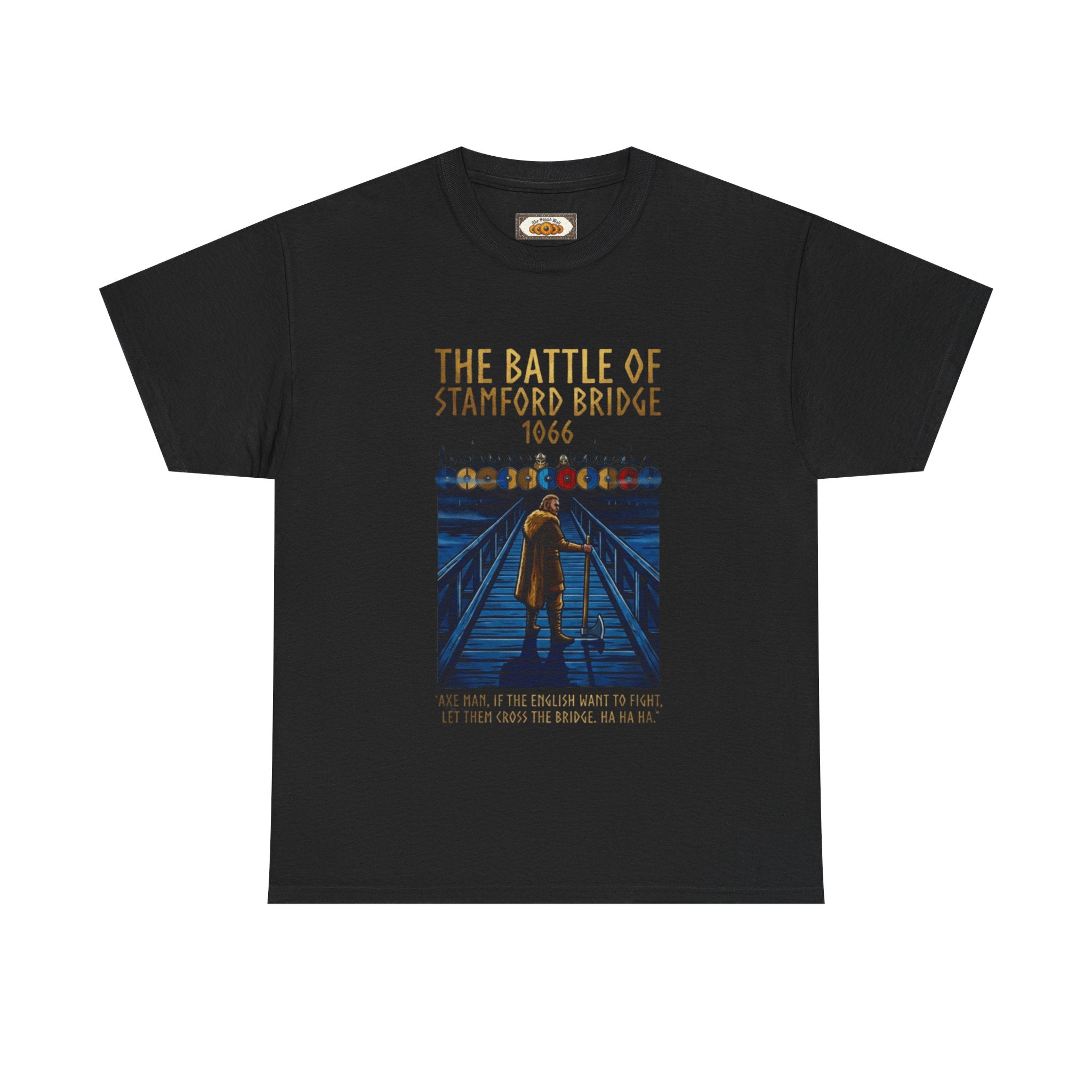 Battle of Stamford Bridge 1066 T-Shirt — 'Axeman' Viking Graphic Tee | Norse History Clothing