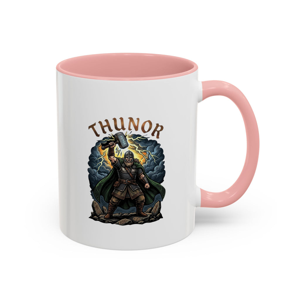 Thunor Hammer Coffee Mug — Anglo-Saxon God of Thunder | 11oz Accent Mug