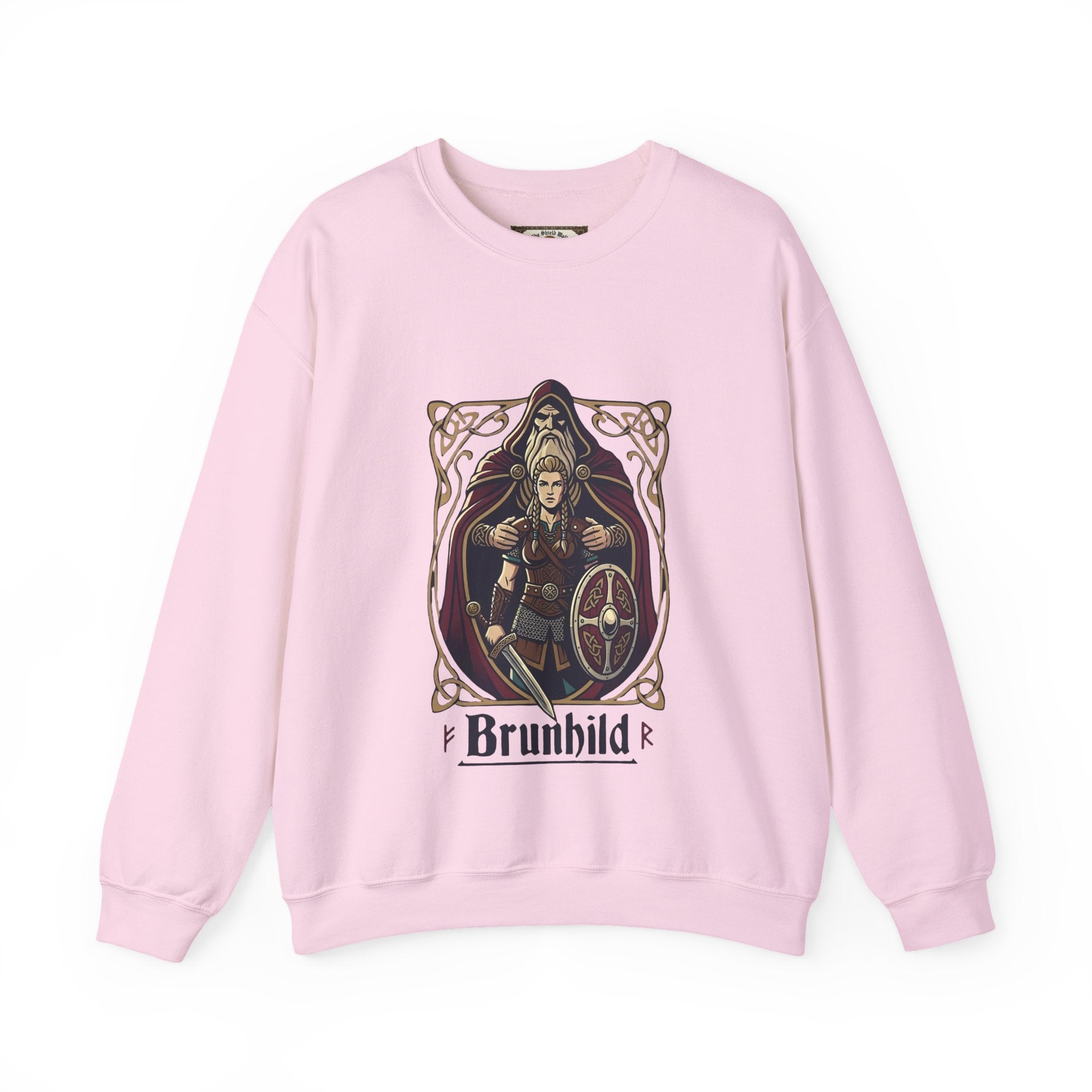 Brunhild Shield Maiden Sweatshirt | Unisex Adult Norse Mythology Top