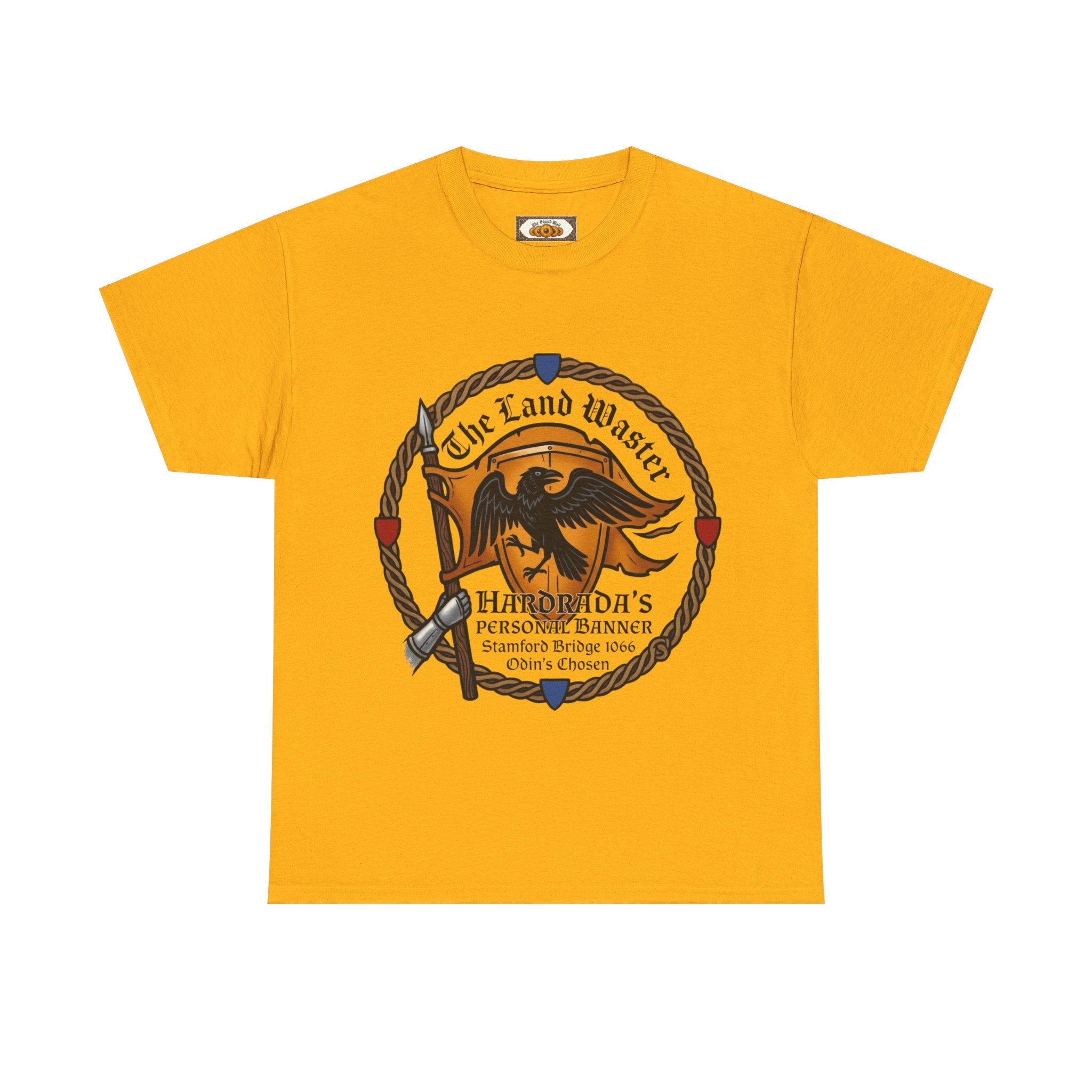 Stamford Bridge 1066 Unisex T-Shirt | Harald Hardrada 'Land Waster' Banner | Viking Heritage Tee