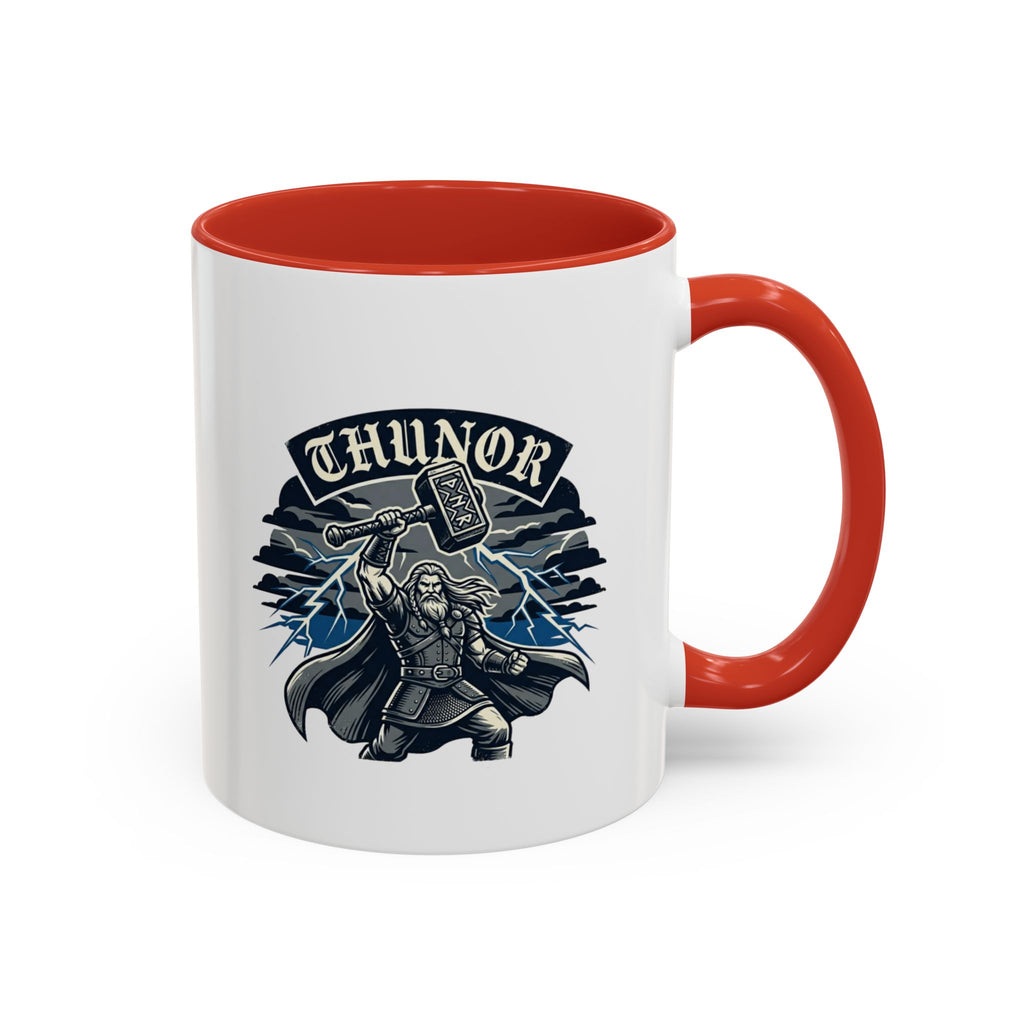 Thunor — Anglo-Saxon Thunder God 11oz Accent Mug | Norse History Gift