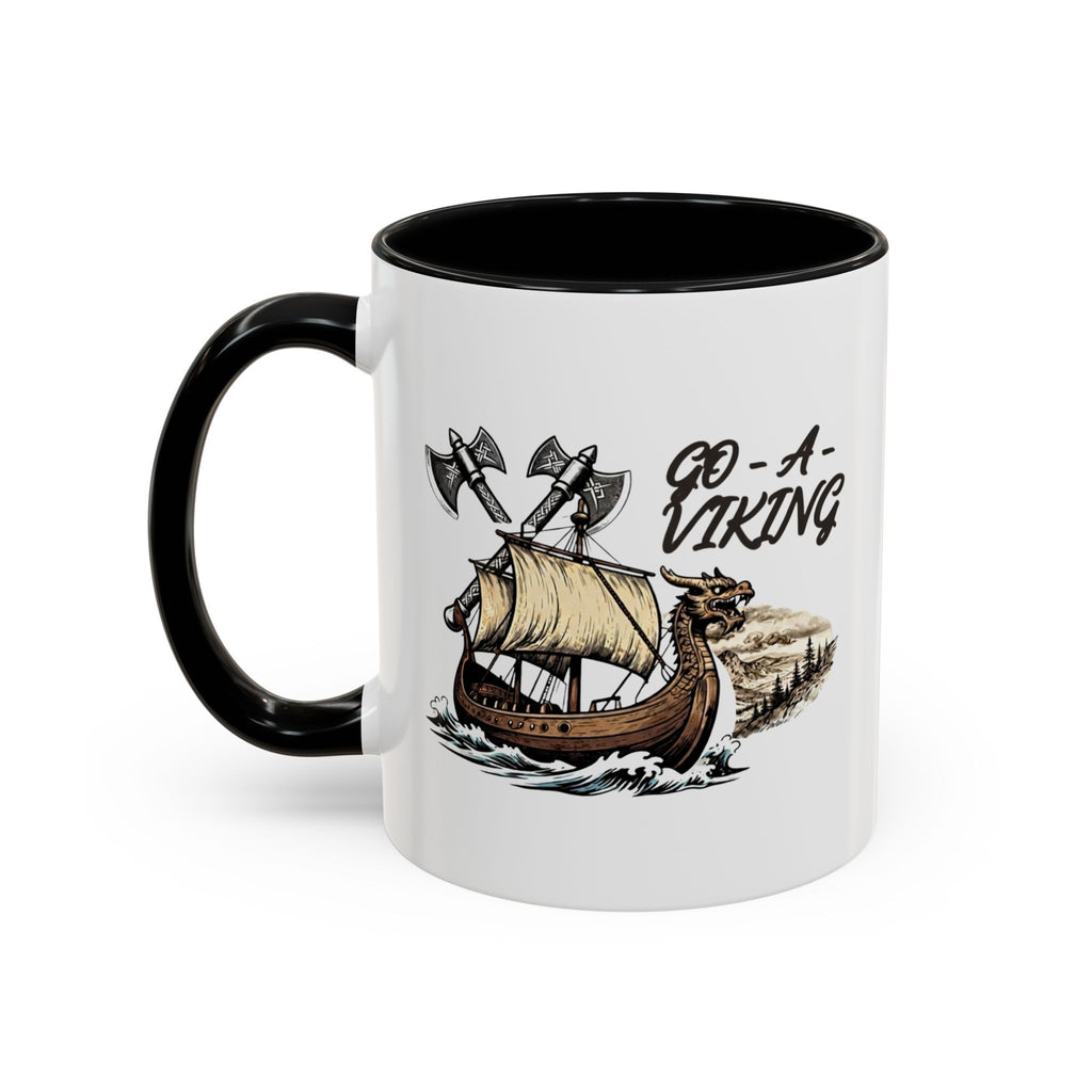 Go A Viking Longship Mug — Norse Heritage Accent Ceramic Coffee Mug 11oz | Heritage Clothing