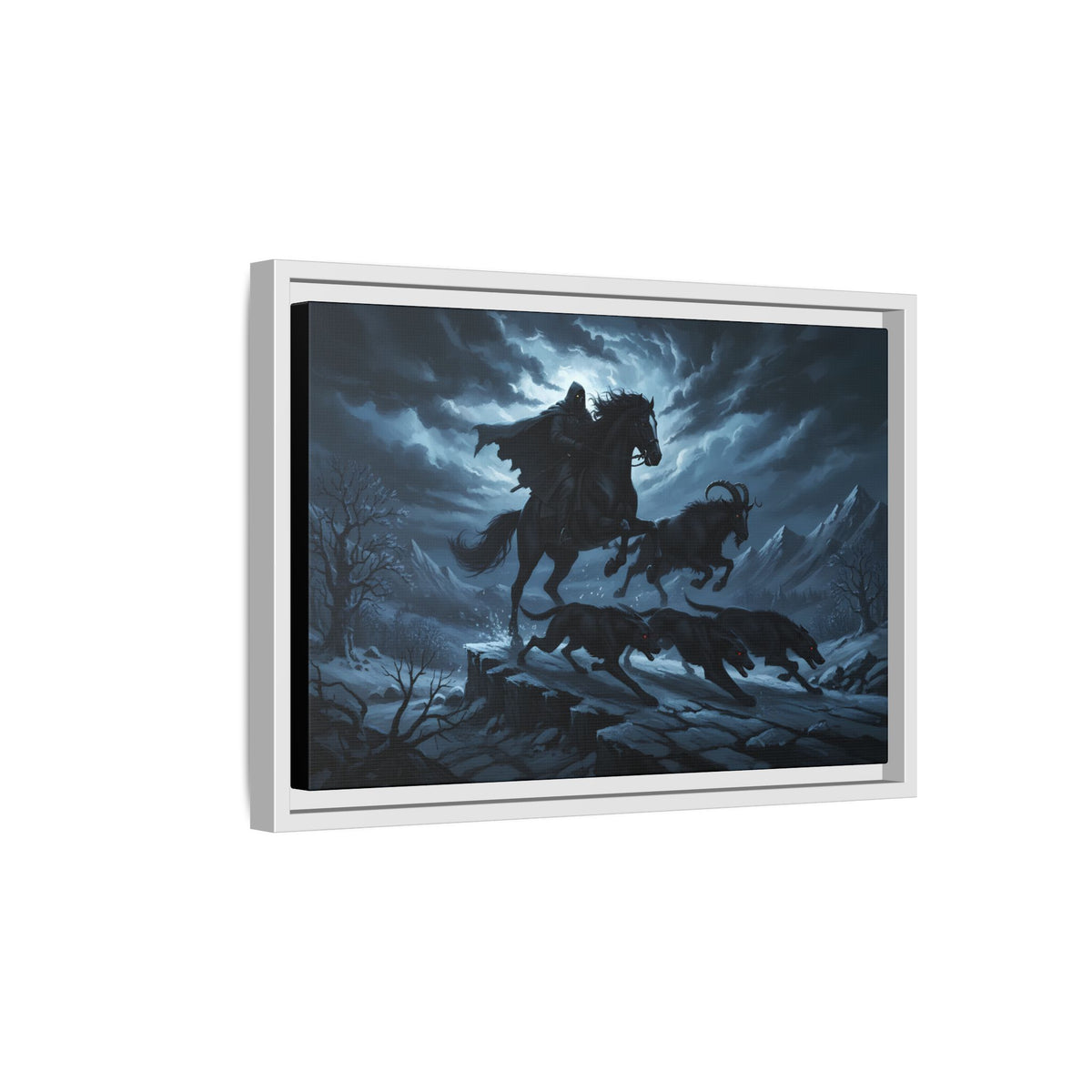 The Wild Hunt — Riders of the Storm Sky | Framed Canvas Print | Heritage Wall Art