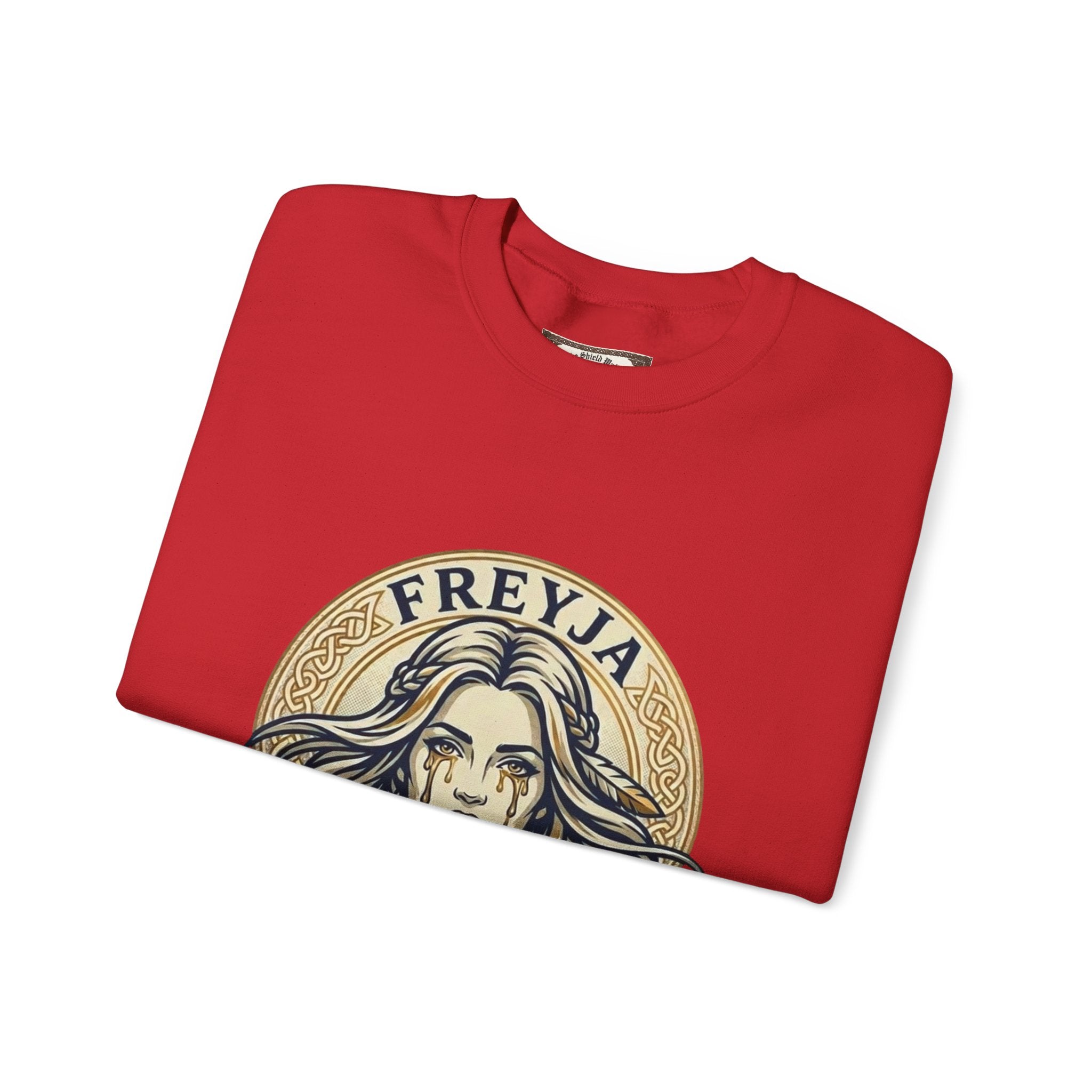 Freyja Tears of Gold Unisex Norse Goddess Sweatshirt – Adult Viking Mythology Top