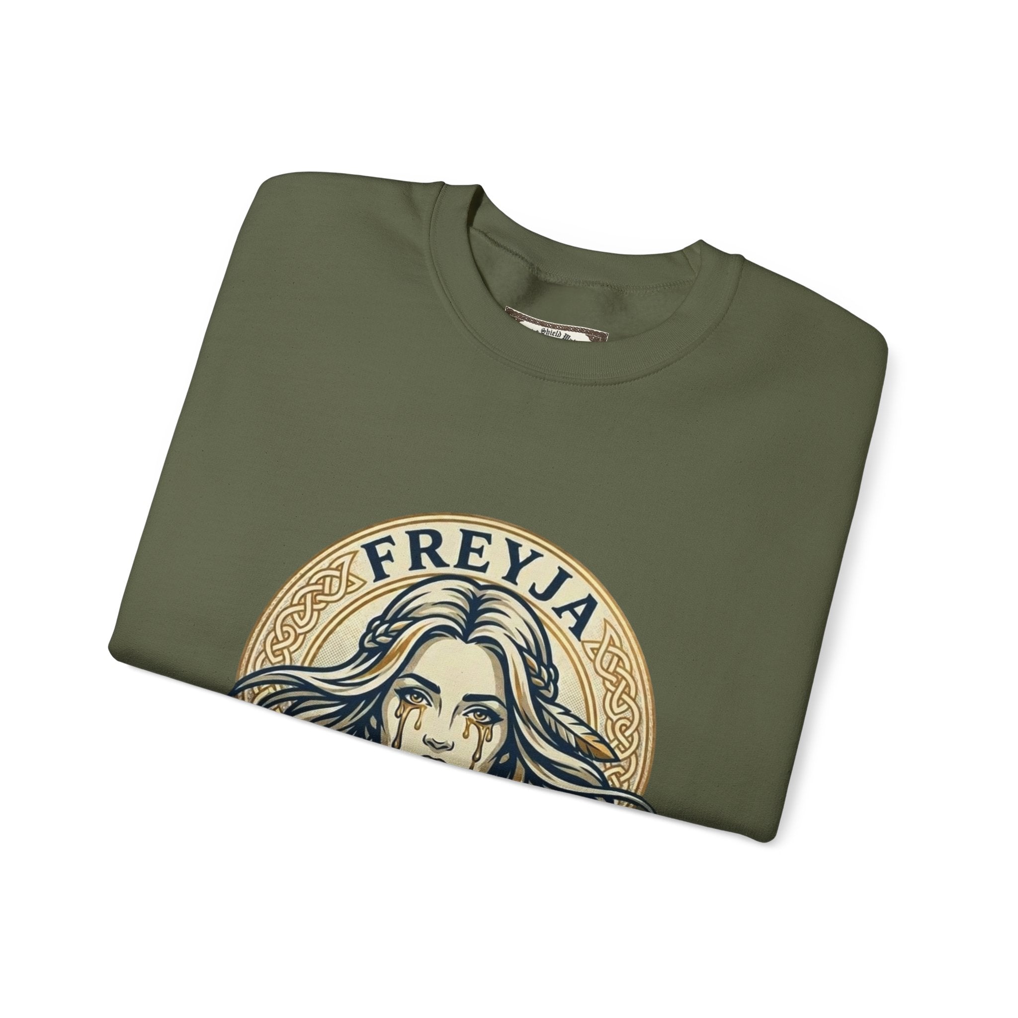 Freyja Tears of Gold Unisex Norse Goddess Sweatshirt – Adult Viking Mythology Top