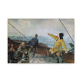 Leif Erikson Discovering America — Stretched Matte Canvas Print (1893)