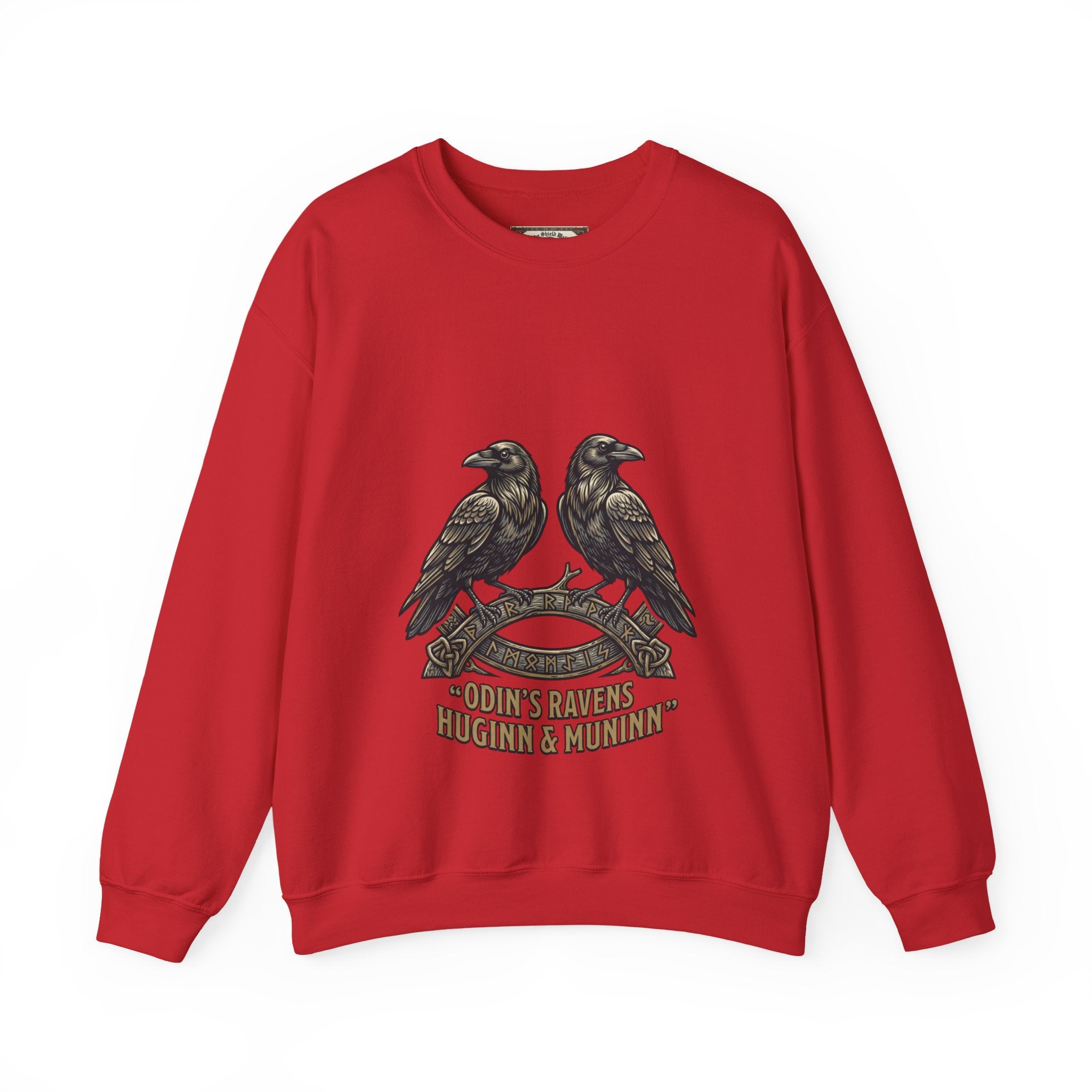 Odin's Ravens Huginn & Muninn Unisex Crewneck Sweatshirt — Norse Mythology Gift