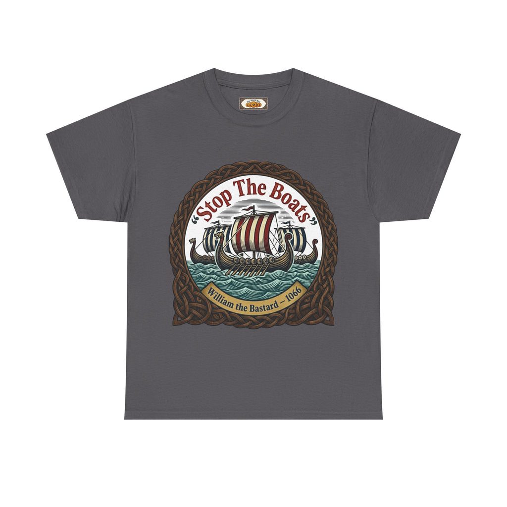 Stop the Boats T-Shirt — Knotwork Design | Norman Conquest 1066 | Heritage Clothing