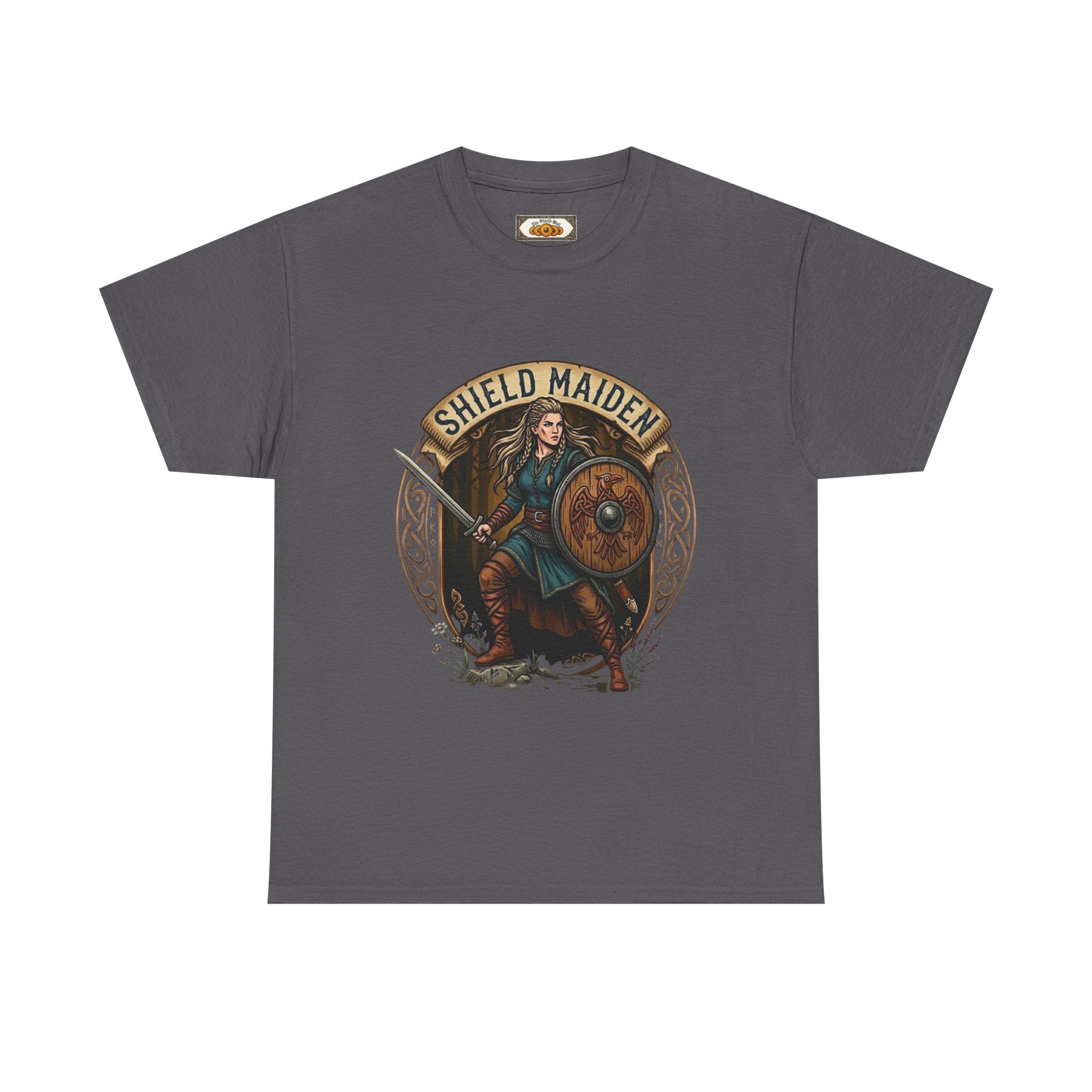 Shield Maiden T-Shirt | Unisex Adult Viking Warrior Tee