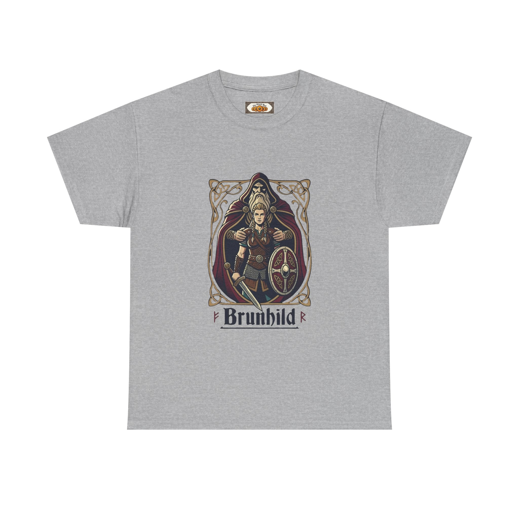 Brunhild Shield Maiden T-Shirt | Unisex Adults | Viking Warrior & Norse Mythology | The Shield Wall
