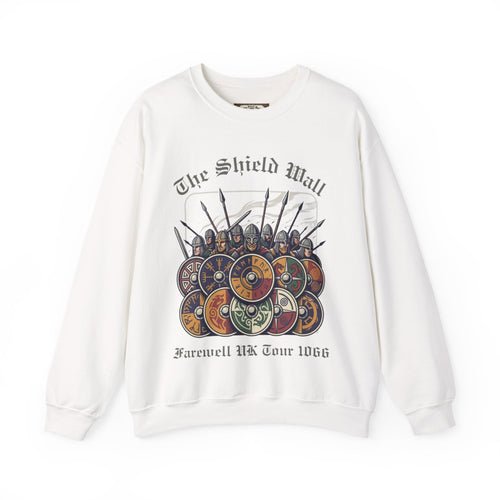 1066 Shield Wall Farewell Tour Sweatshirt — Battle Dates Back Print | Heritage Clothing