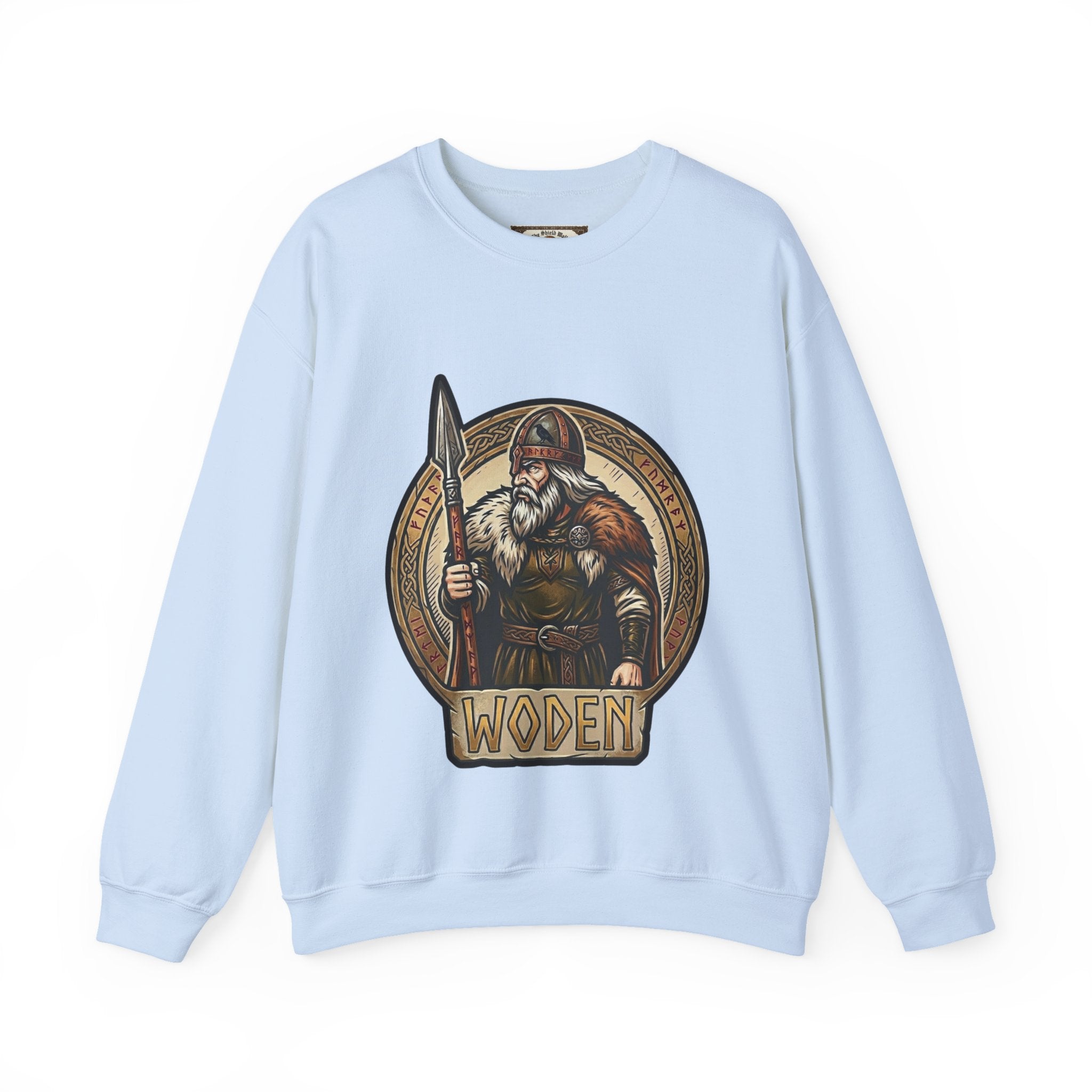 Woden Crewneck Sweatshirt | Unisex Anglo-Saxon Odin Mythology Sweater